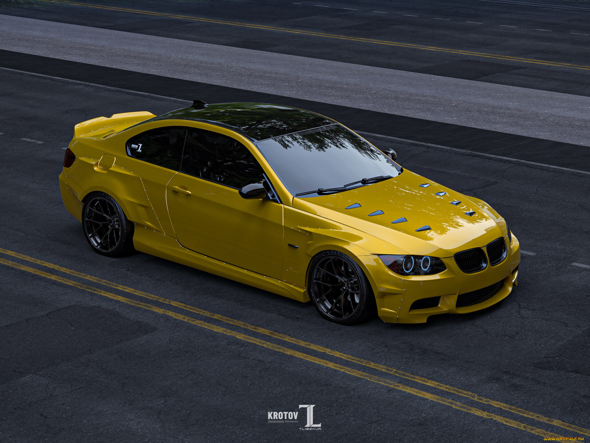 автомобили, 3д, bmw, e92, widebody, kit, stance, tuning