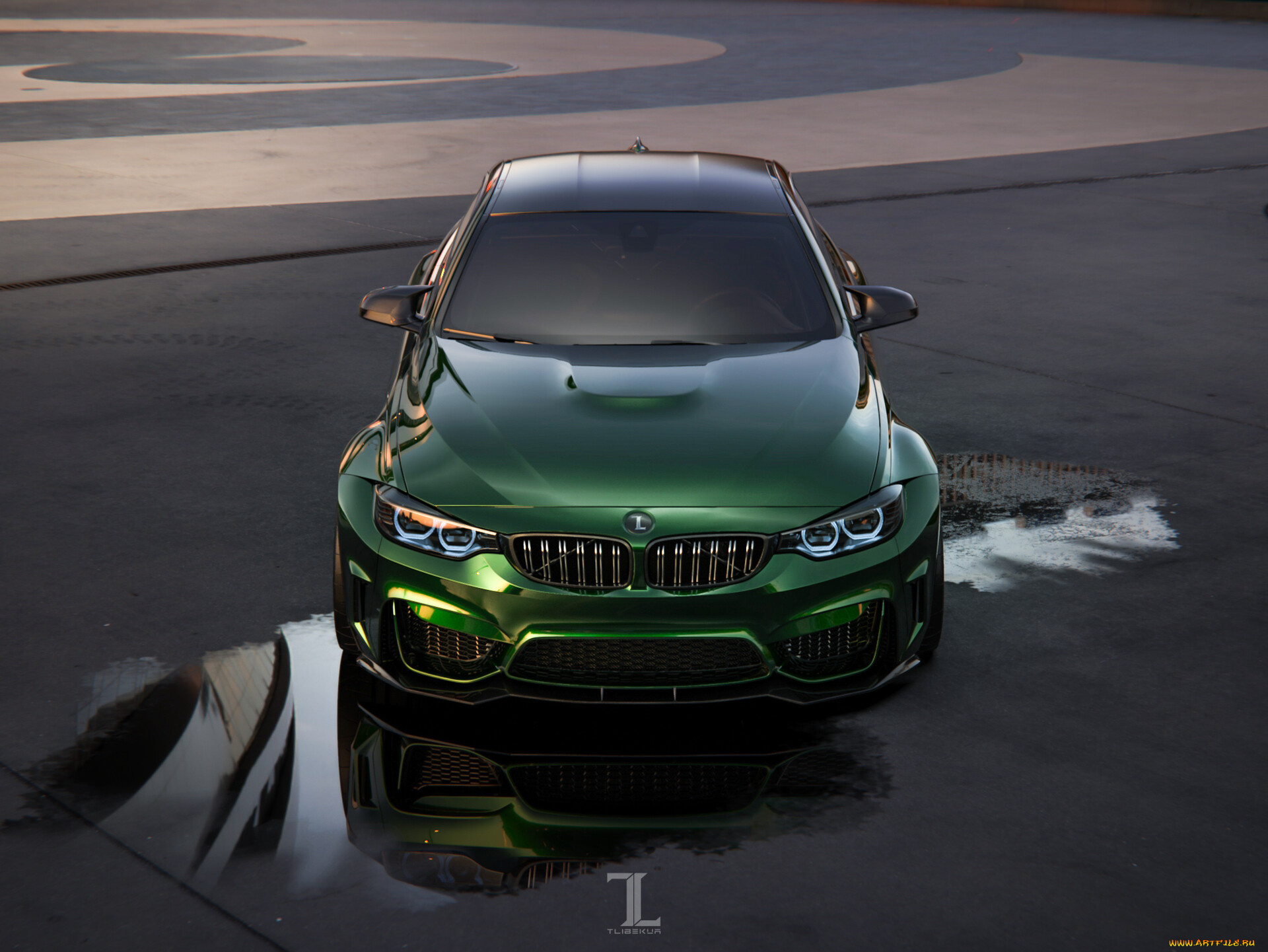 автомобили, 3д, bmw, m4, widebody, kit, full, throttle, stance, tuning