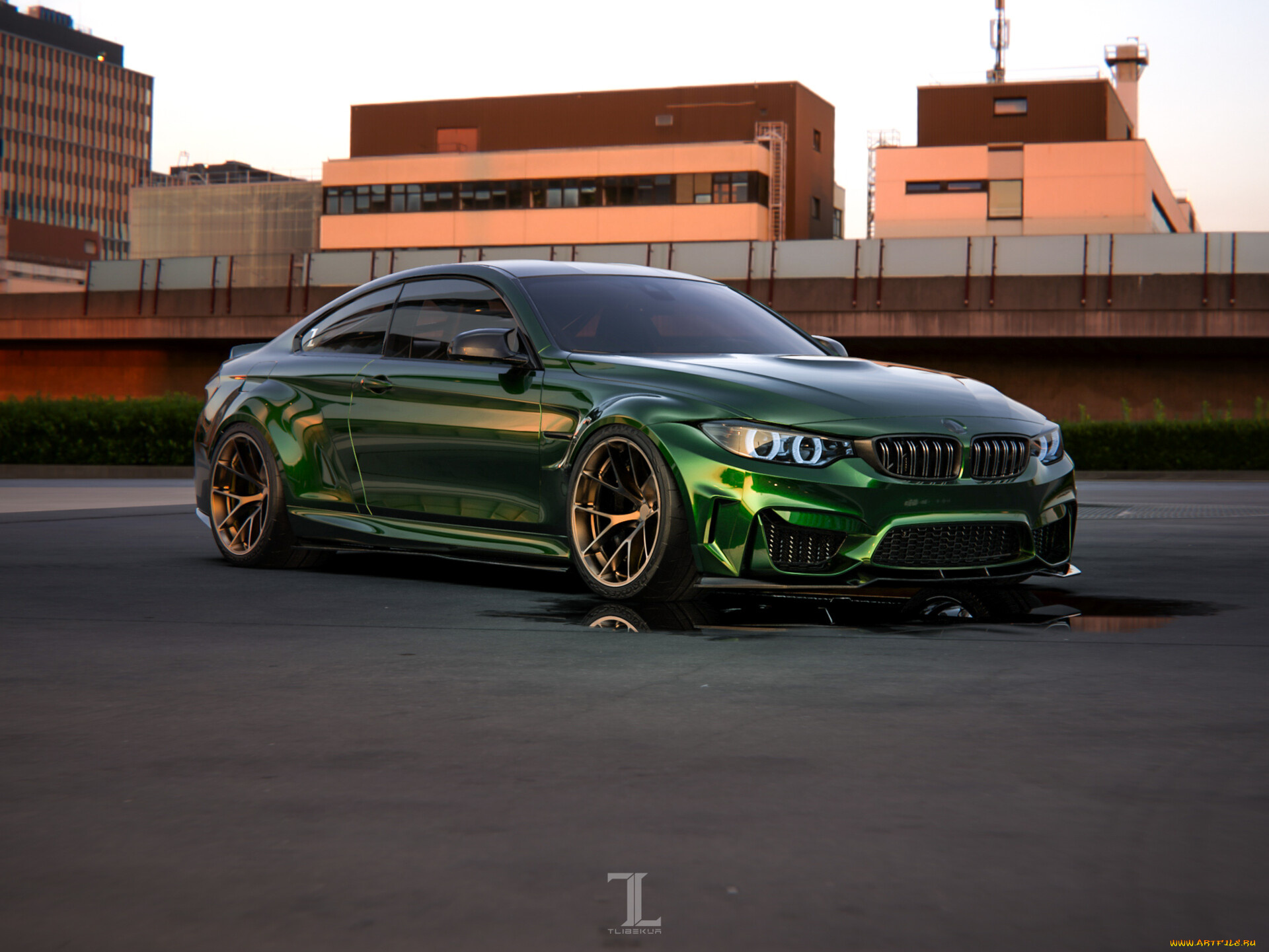 автомобили, 3д, bmw, m4, widebody, kit, full, throttle, stance, tuning