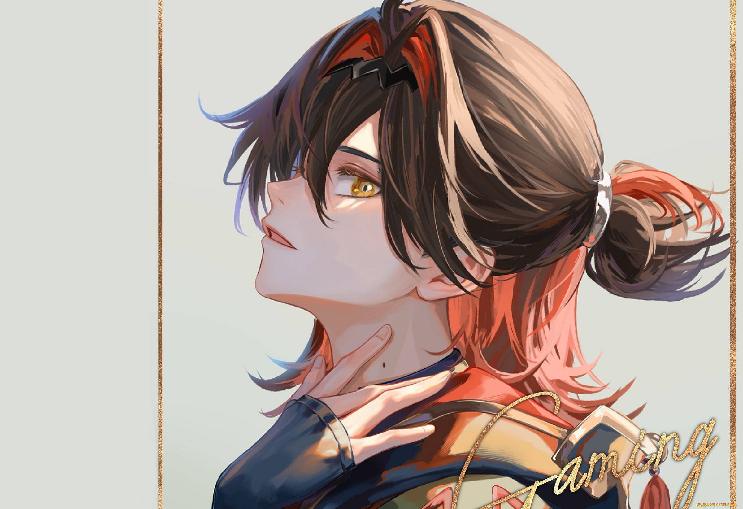 аниме, genshin, impact, парень