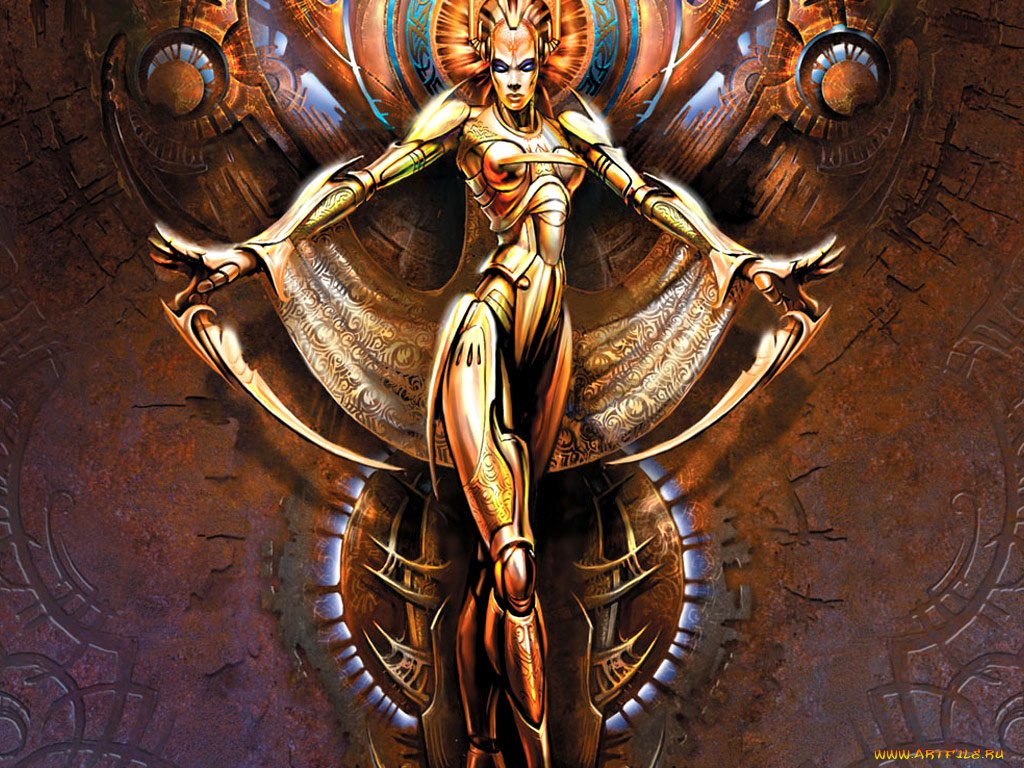 фэнтези, роботы, киборги, механизмы