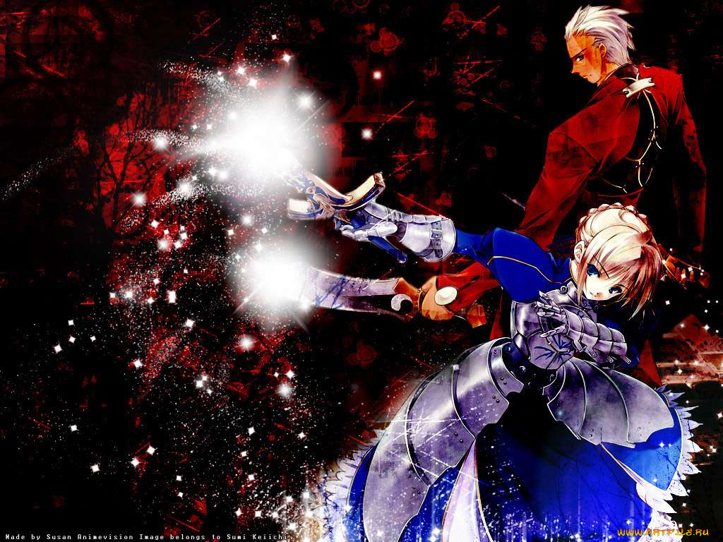 аниме, fate, stay, night