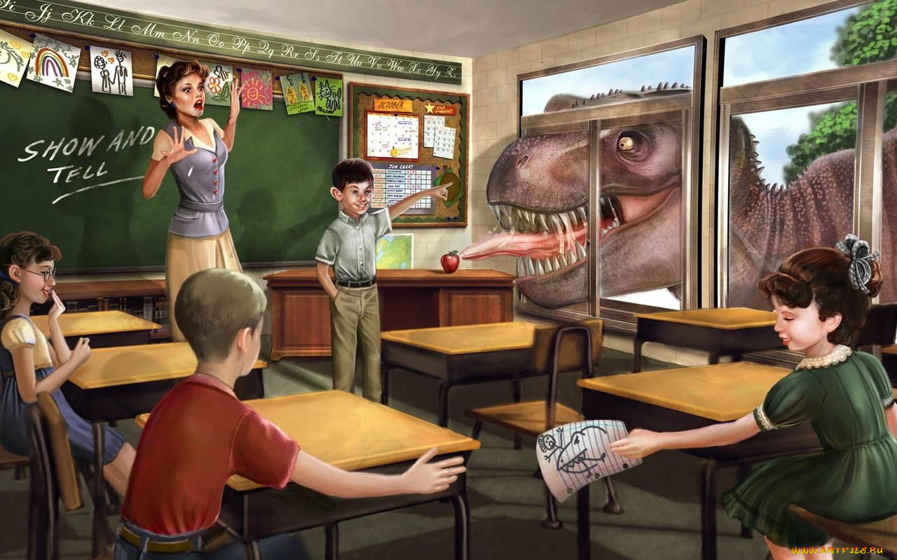 рисованные, люди