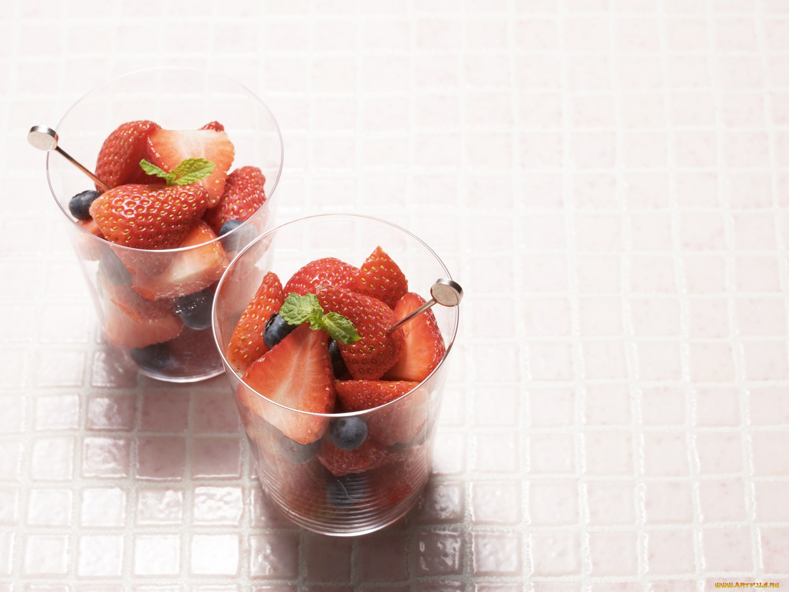 еда, клубника, земляника