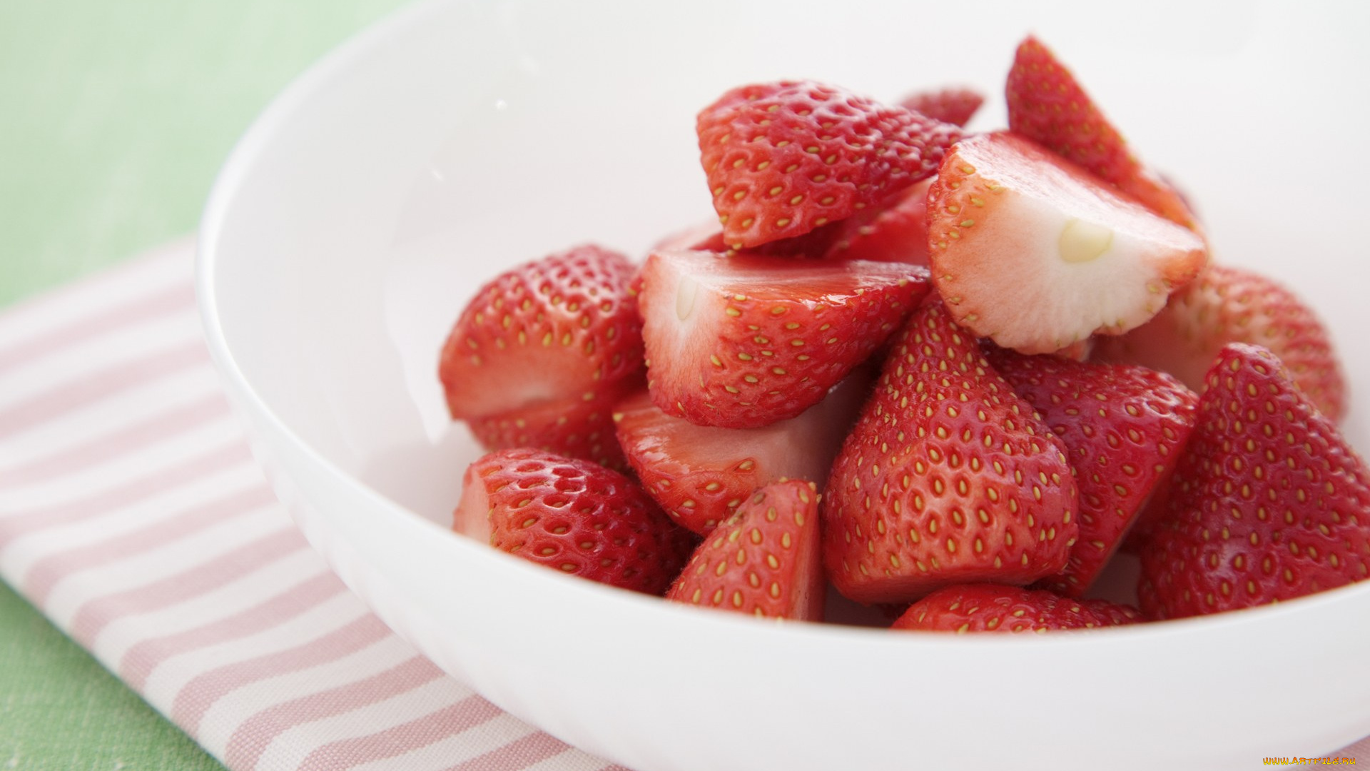 еда, клубника, земляника