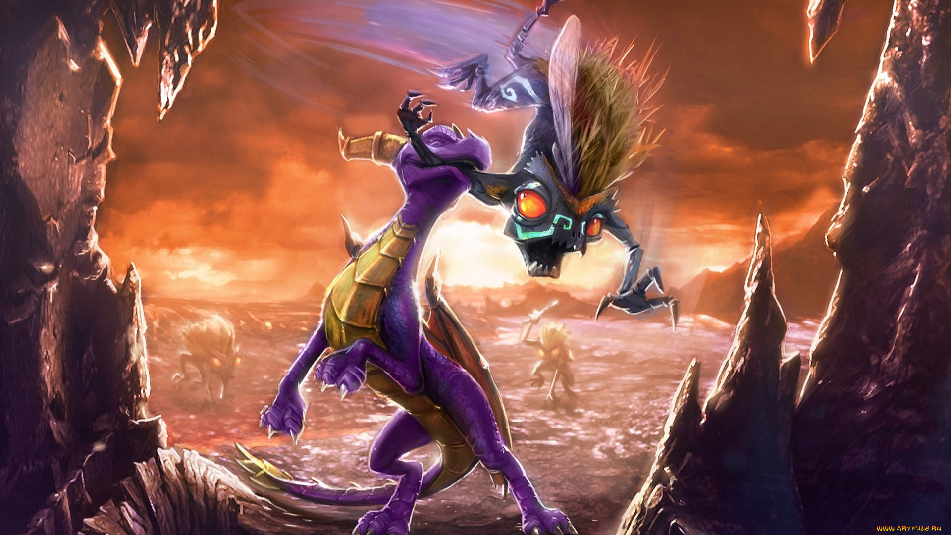 видео, игры, the, legend, of, spyro, dawn, dragon