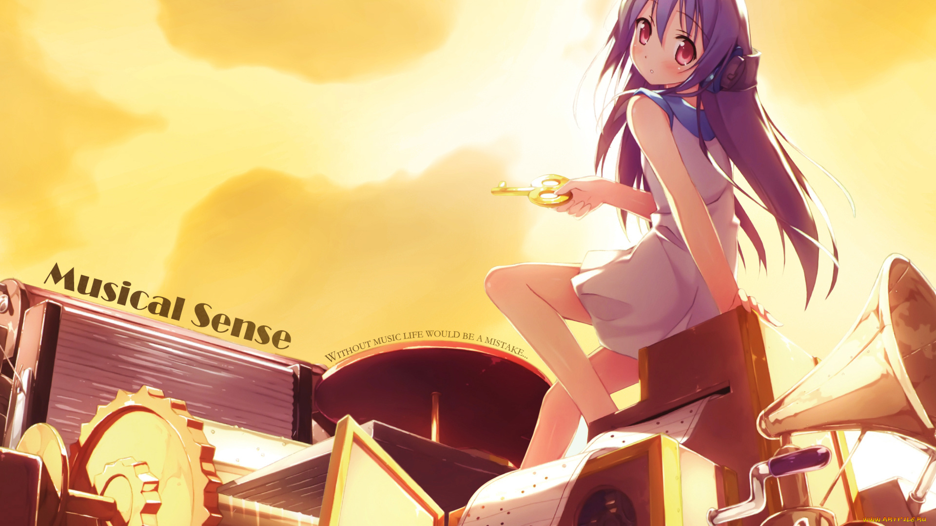 аниме, headphones, instrumental