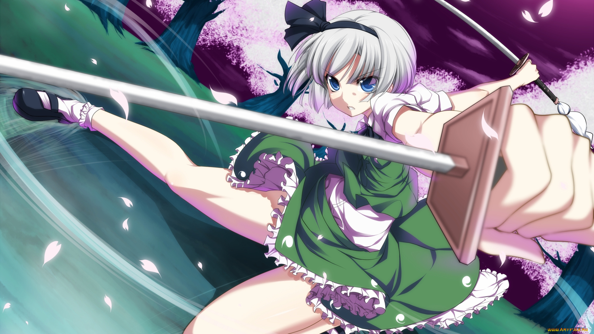 konpaku, youmu, аниме, touhou