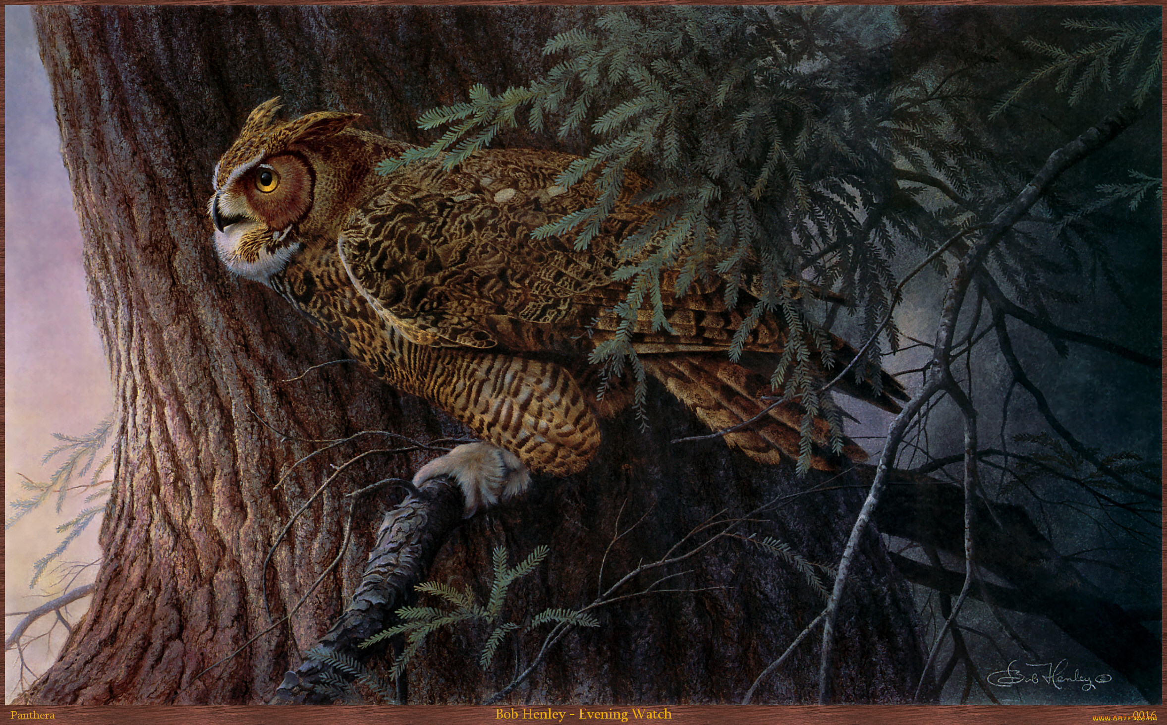 bob, henley, evening, watch, рисованные, дерево, филин, арт