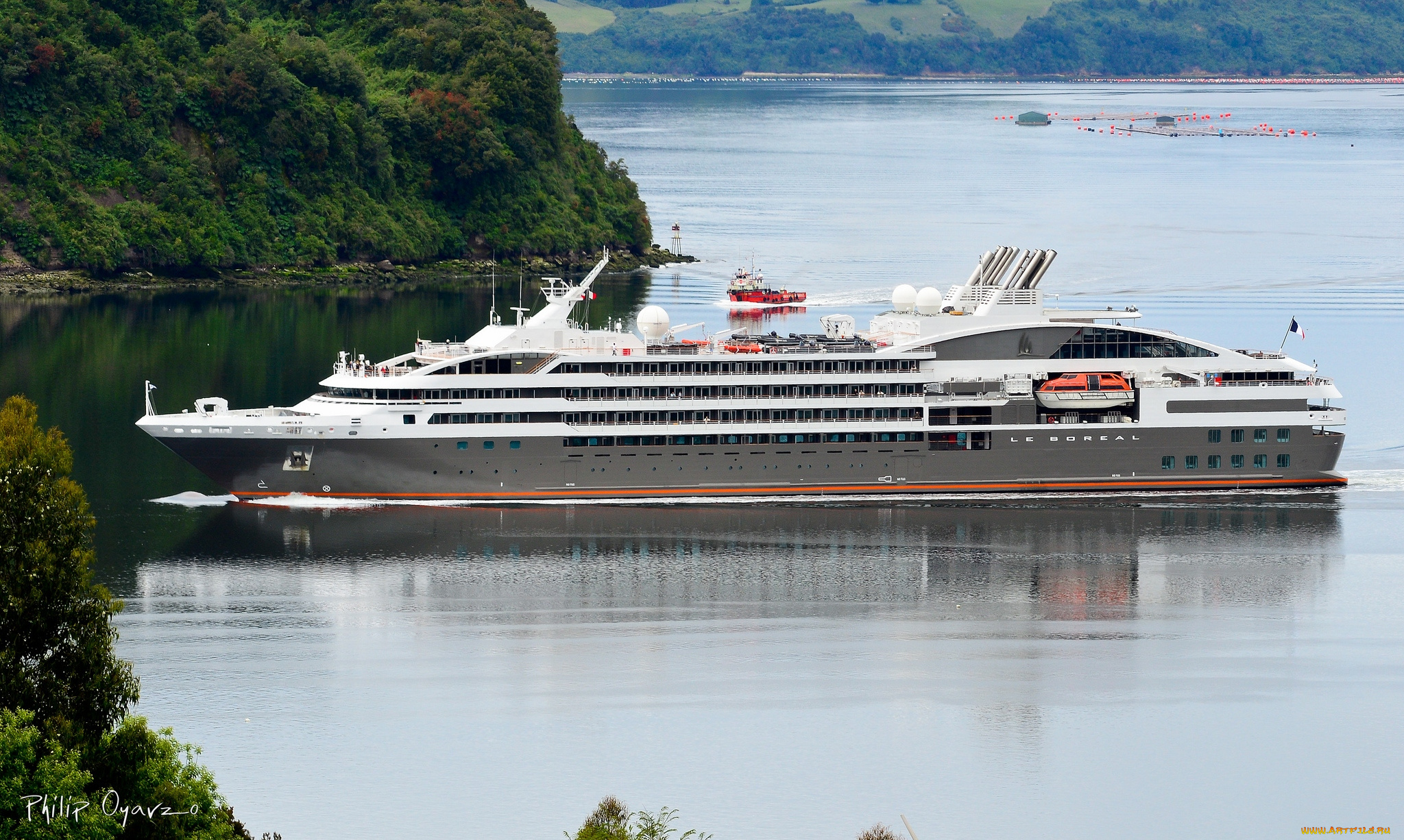 корабли, лайнеры, берег, вода, круиз