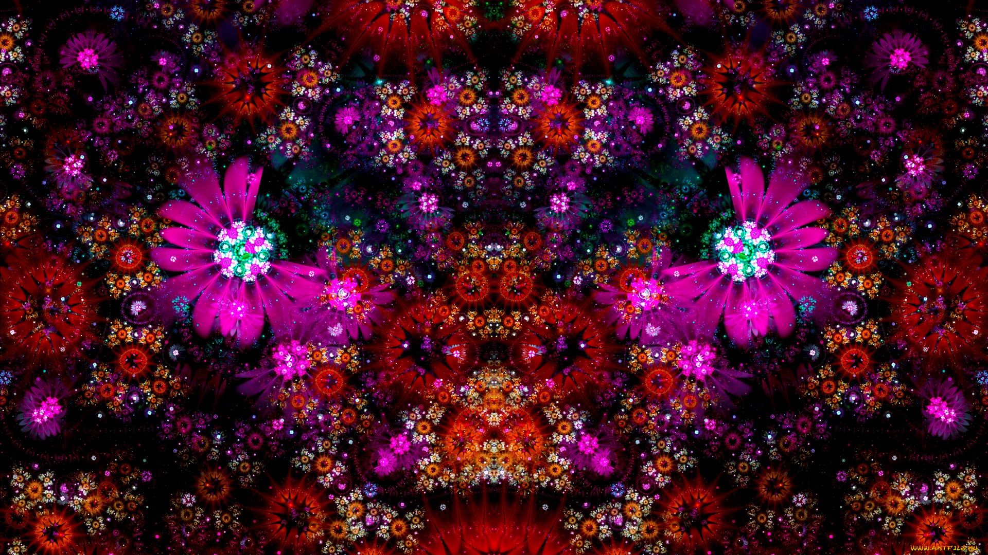 3д, графика, fractal, , фракталы, цвета, узор, фон