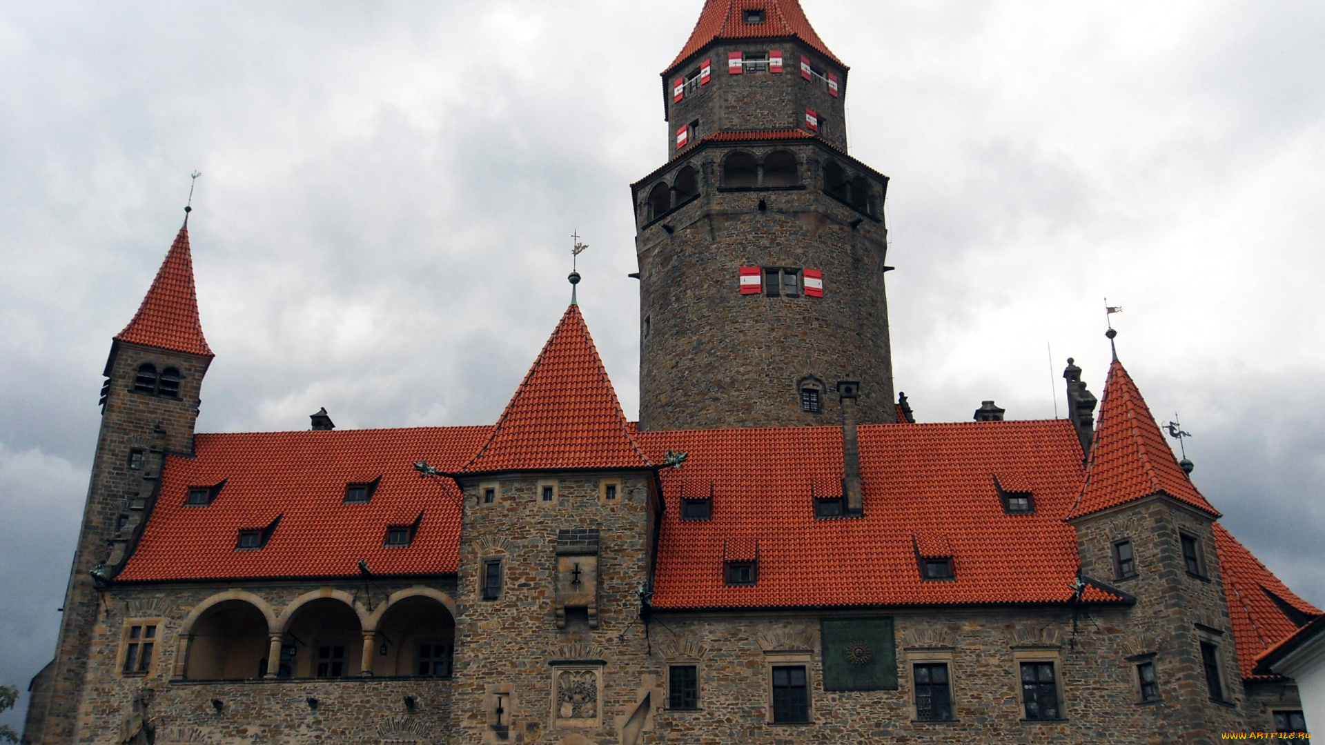 bouzov, , czech, republic, города, -, дворцы, , замки, , крепости, czech, republic