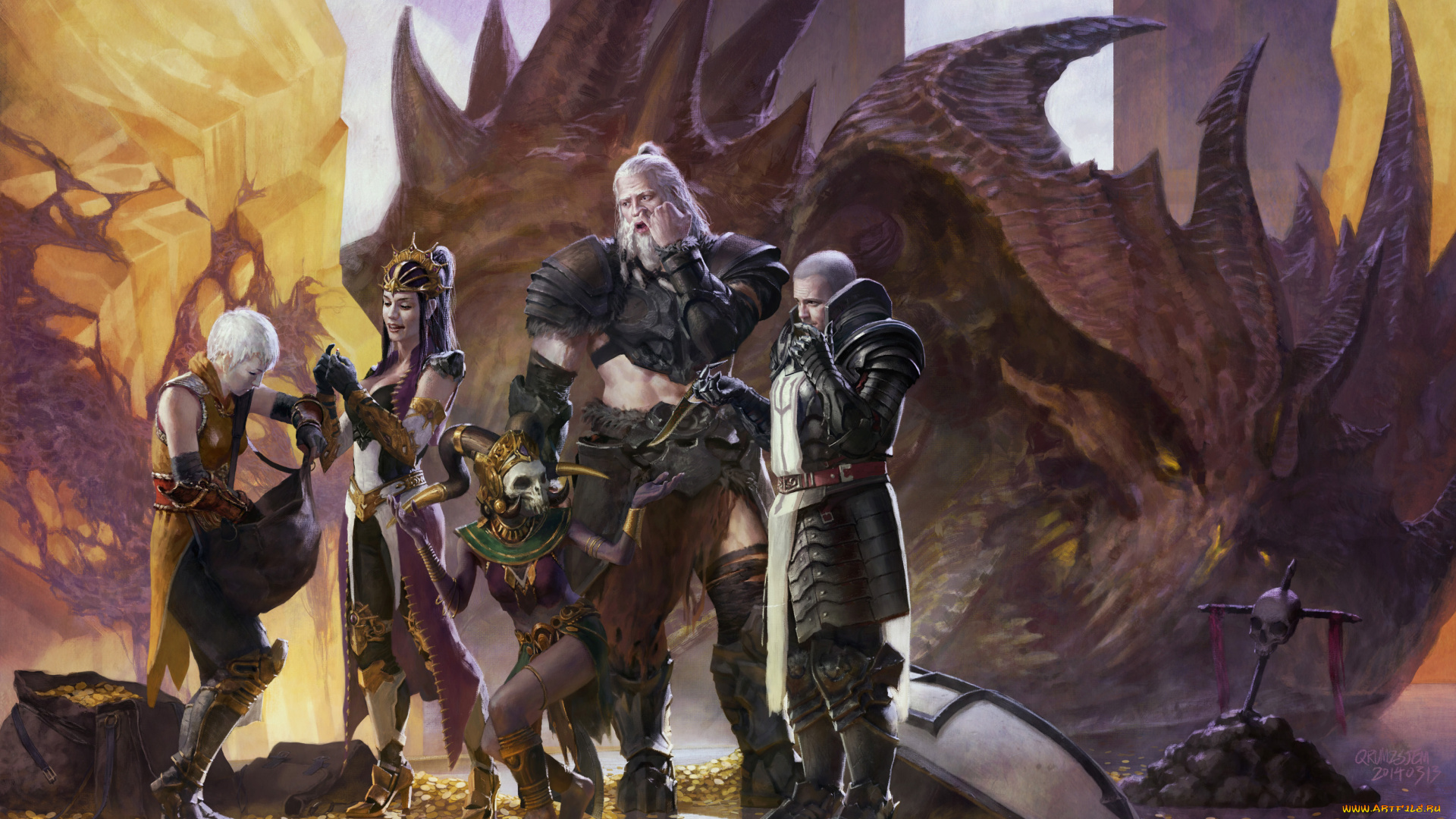 diablo, iii, , reaper, of, souls, видео, игры, арт, дракон, reaper, of, souls, diablo, iii