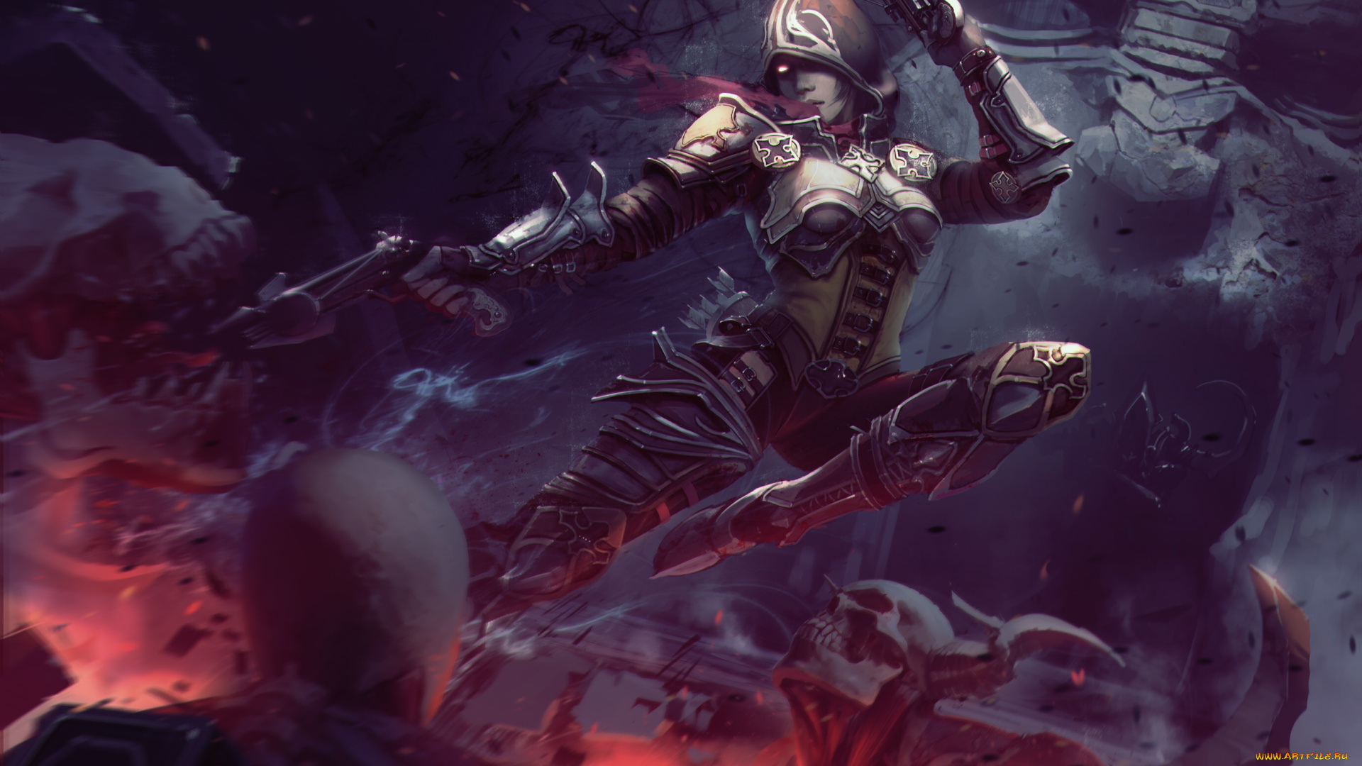 diablo, iii, , reaper, of, souls, видео, игры, diablo, iii, девушка, reaper, of, souls