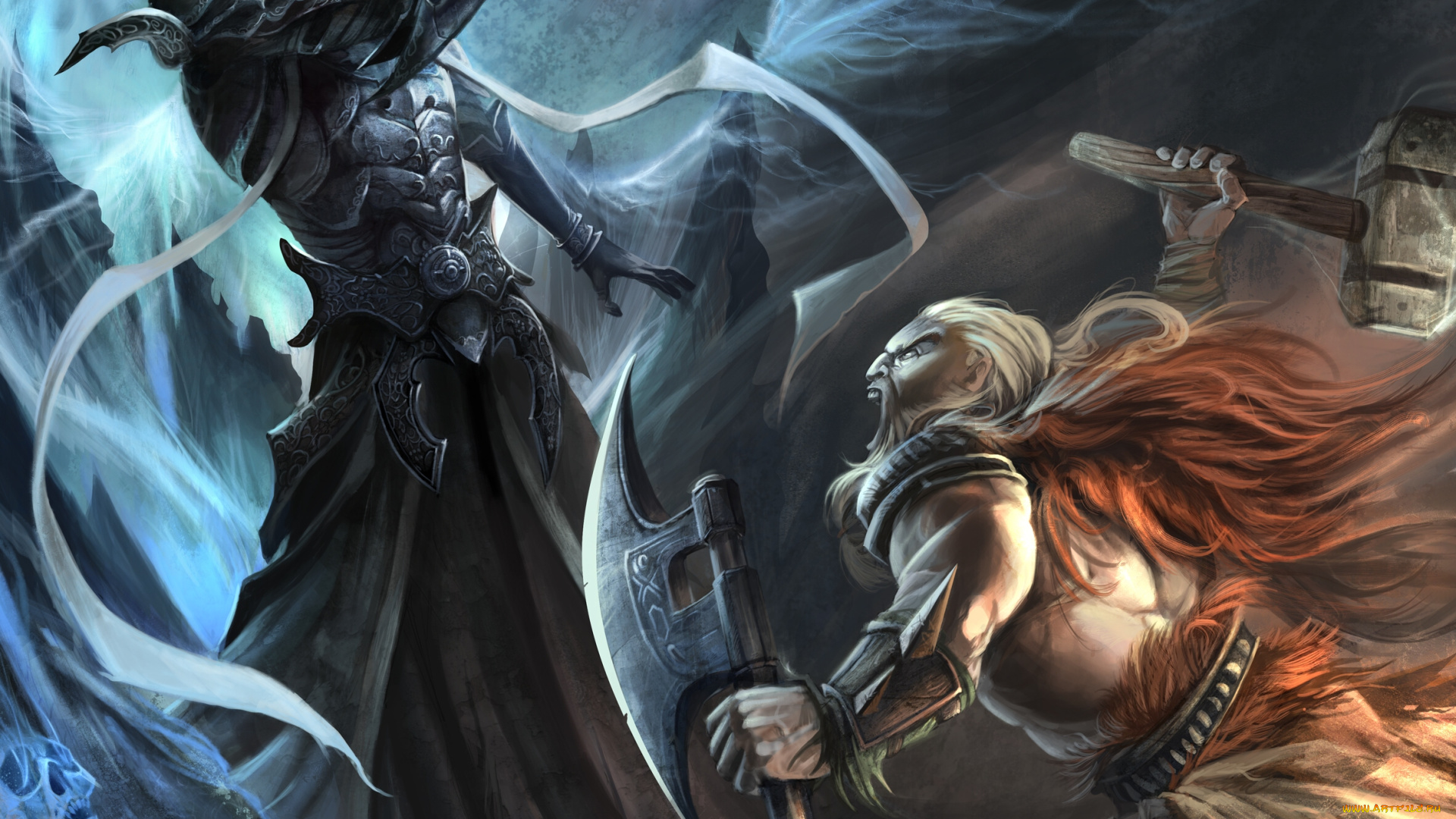 diablo, iii, , reaper, of, souls, видео, игры, reaper, of, souls, diablo, iii, арт, демон, варвар