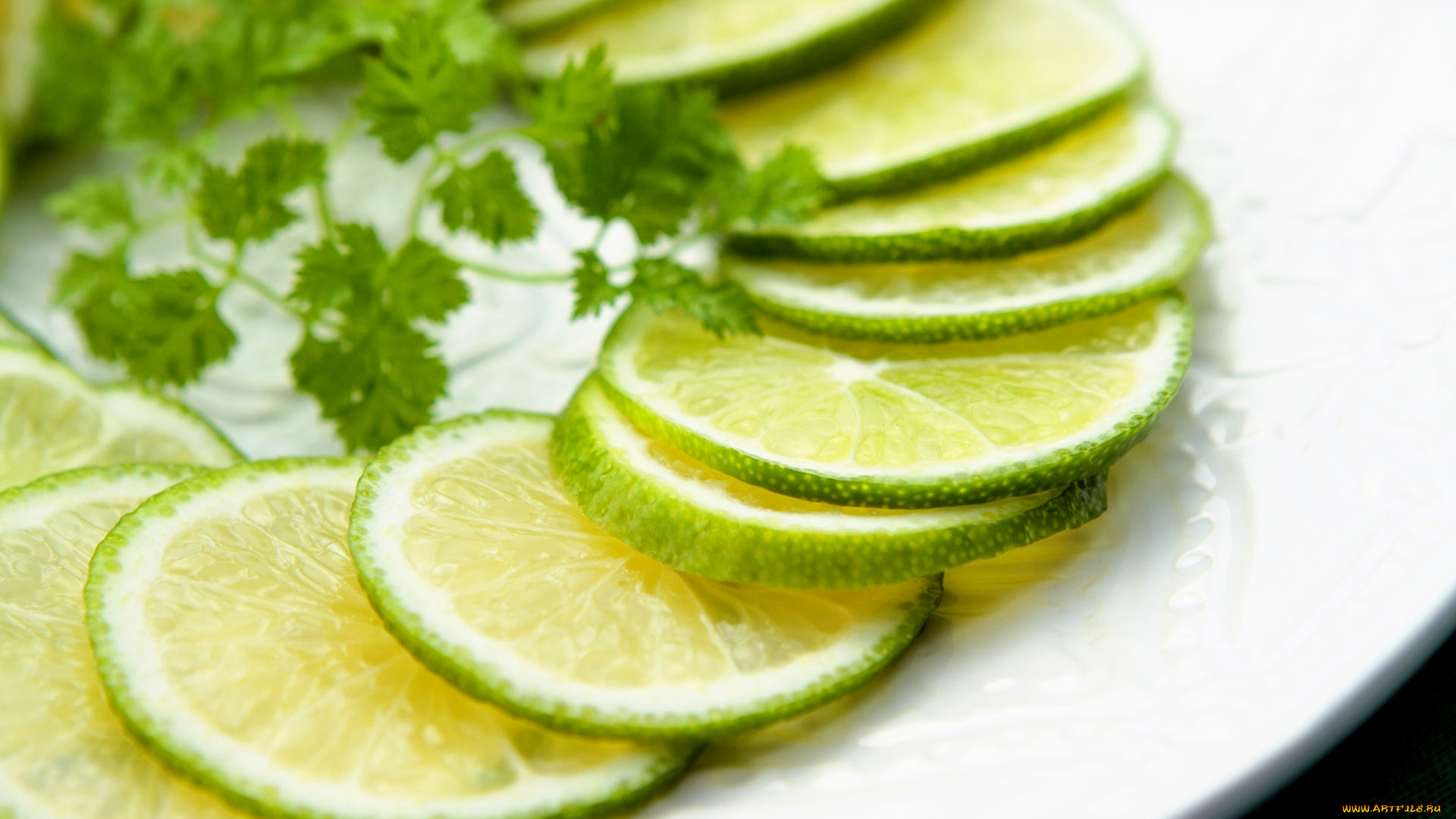 еда, цитрусы, дольки, лайма