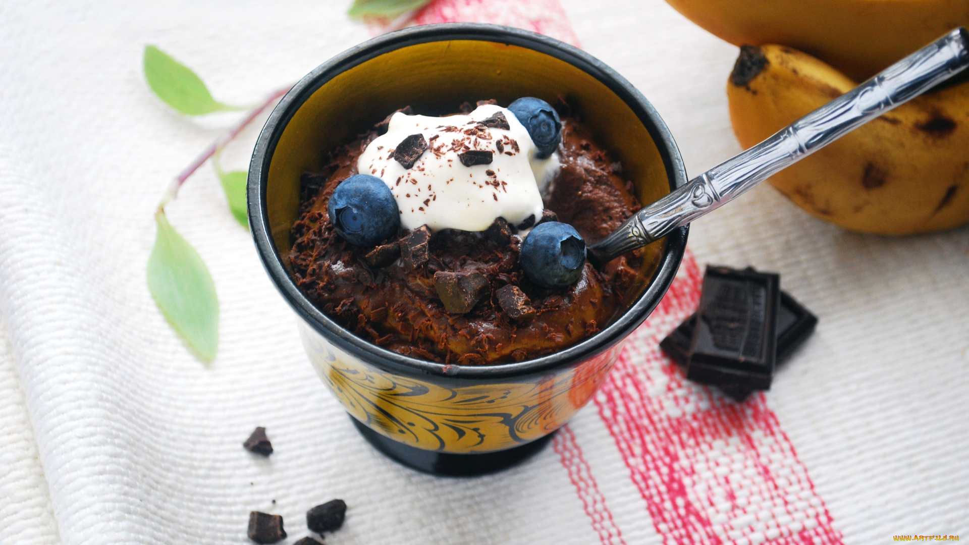 еда, мороженое, , десерты, сладость, черника, десерт, шоколад