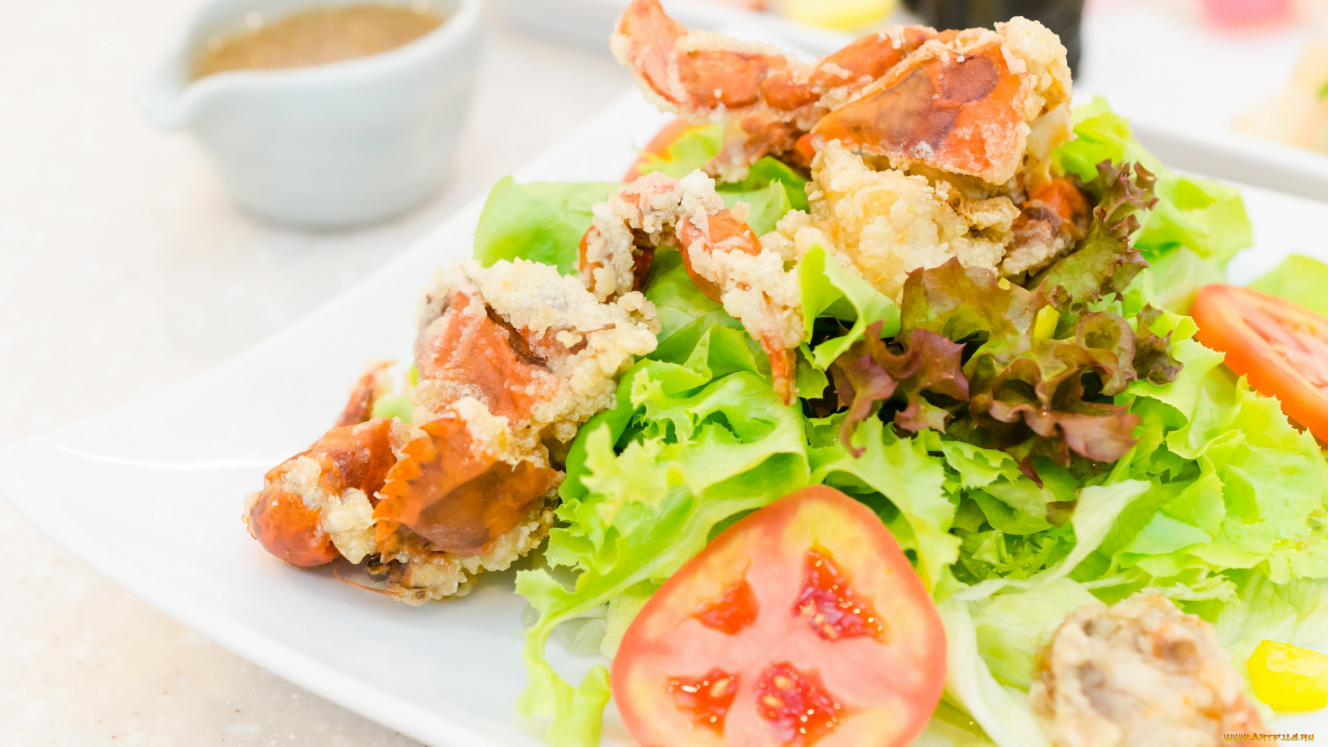 еда, салаты, , закуски, салат, мясо, помидоры, зелень