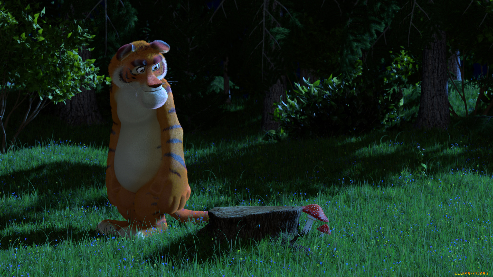 мультфильмы, маша, и, медведь, тигр, мишка, маша