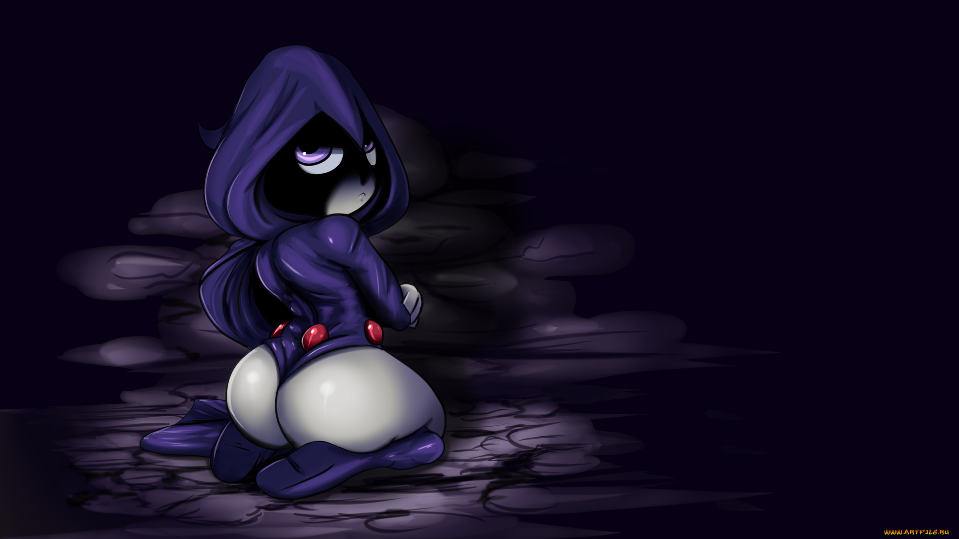 рисованные, люди, взгляд