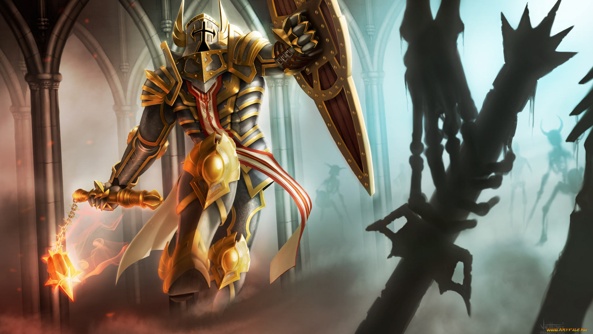 видео, игры, diablo, iii, , reaper, of, souls, шлем, оружие, доспехи, воин