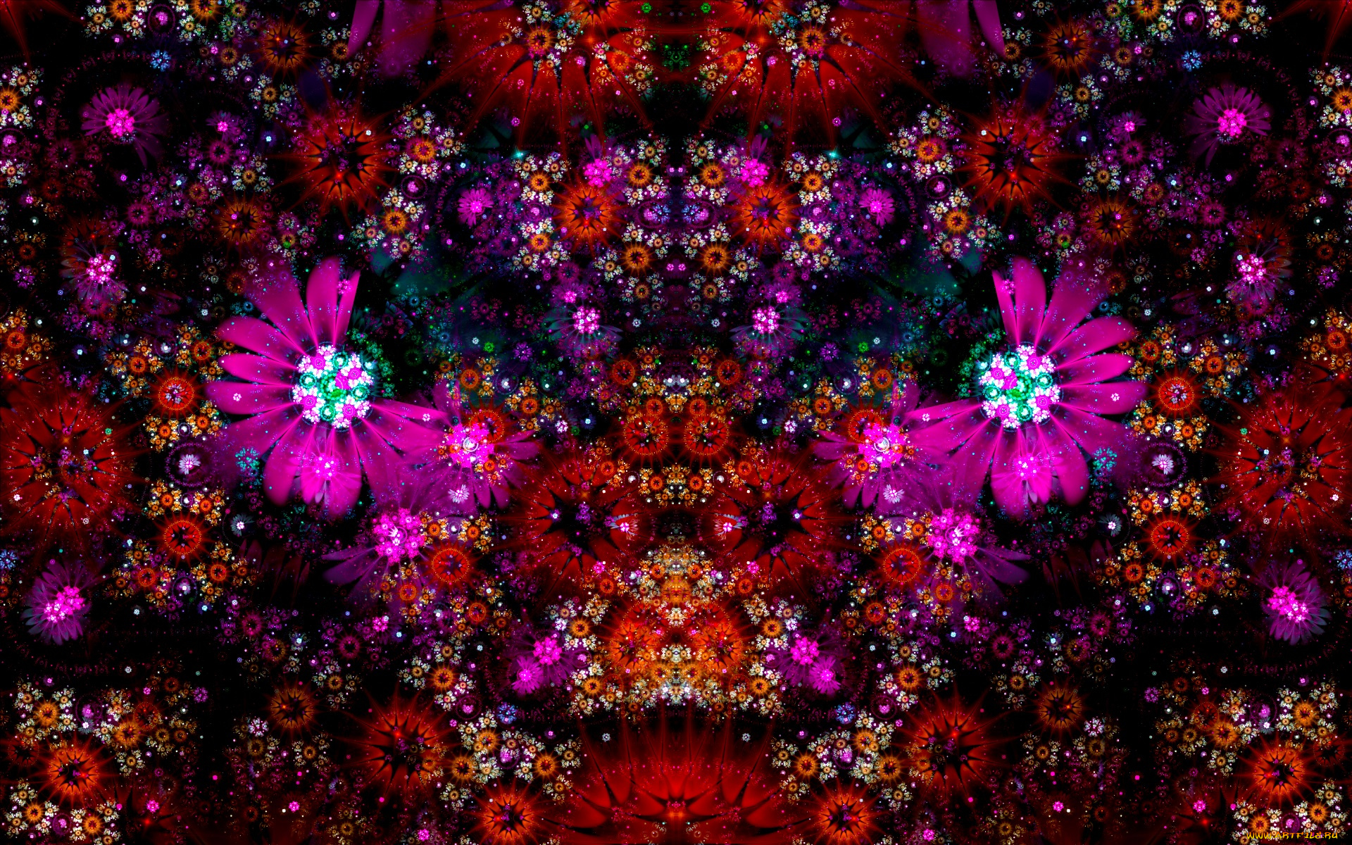 3д, графика, fractal, , фракталы, цвета, узор, фон