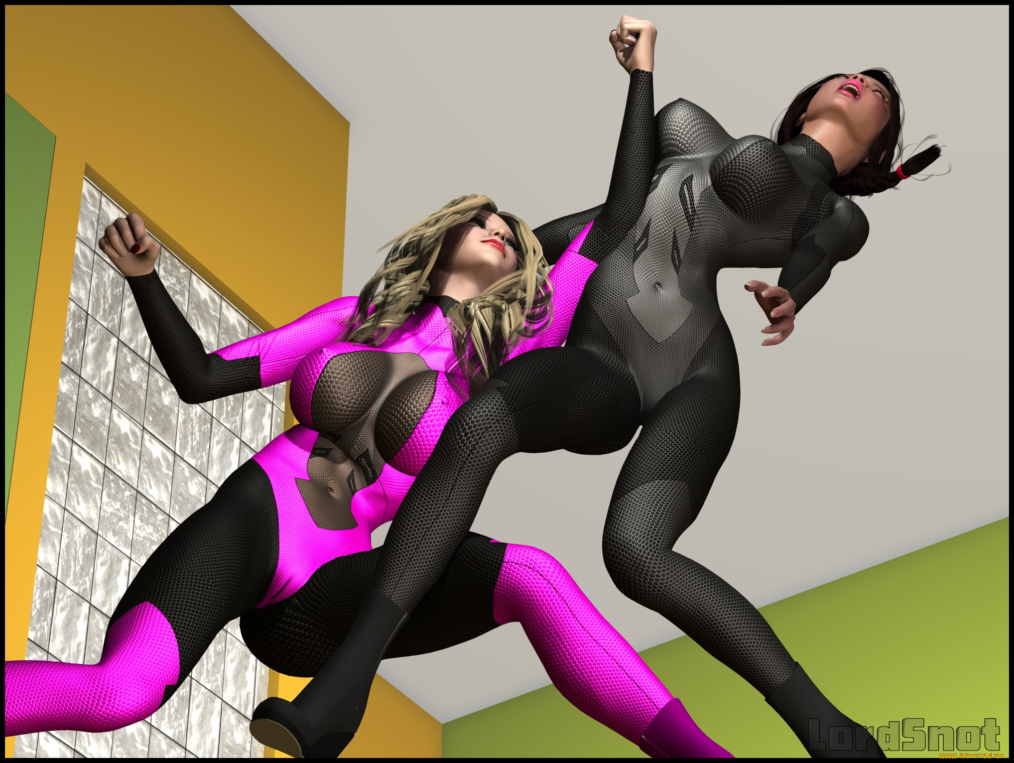 lordsnot, 3д, графика, fantasy, , фантазия, девушки, драка