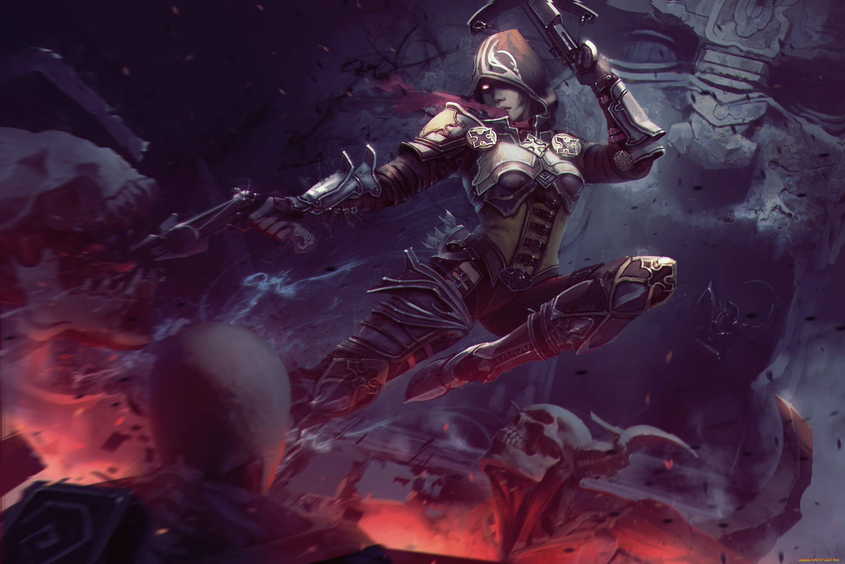 diablo, iii, , reaper, of, souls, видео, игры, diablo, iii, девушка, reaper, of, souls