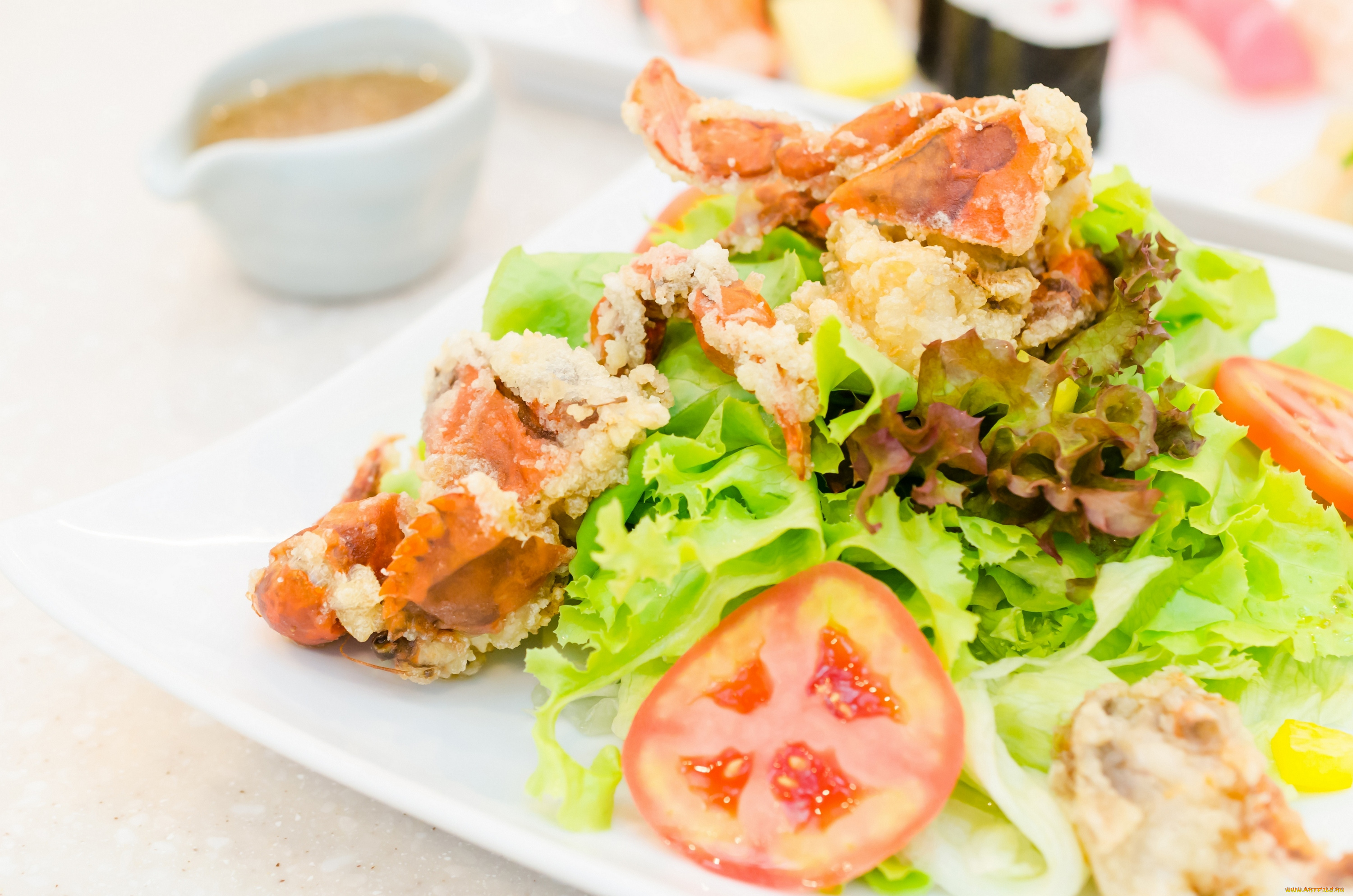 еда, салаты, , закуски, салат, мясо, помидоры, зелень