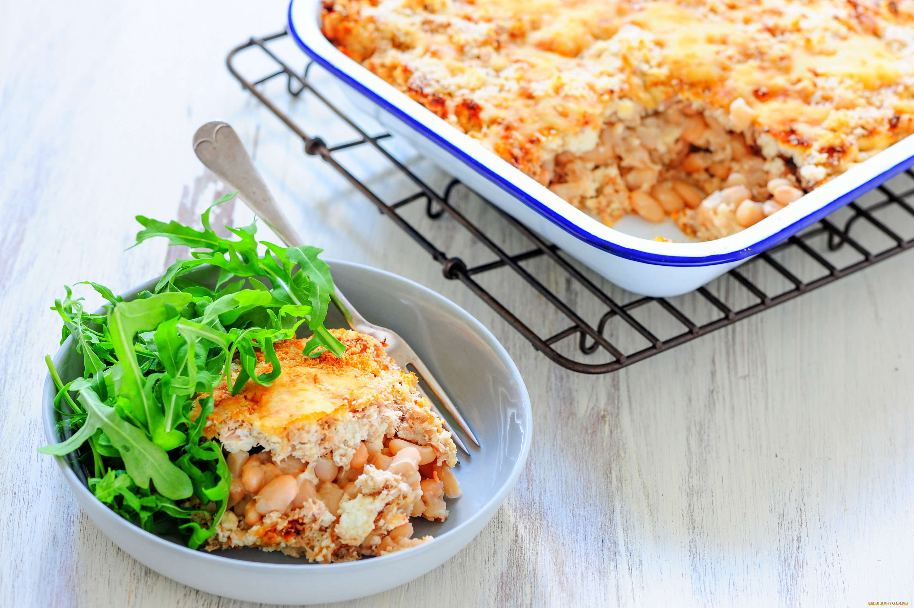 еда, вторые, блюда, фасоль, зелень, запеканка, второе, блюдо