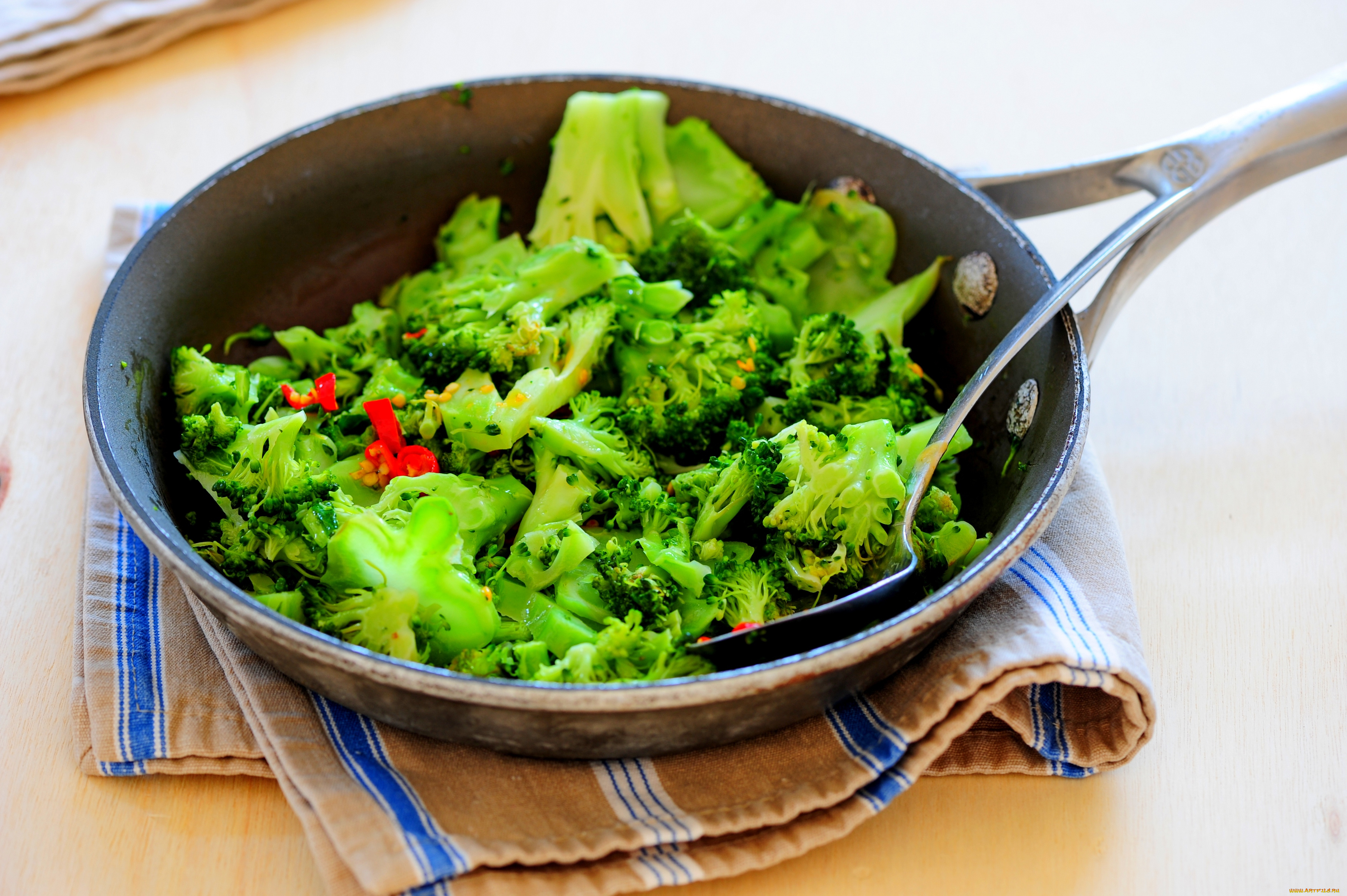 еда, капуста, и, её, разновидности, второе, блюдо, брокколи, жареные