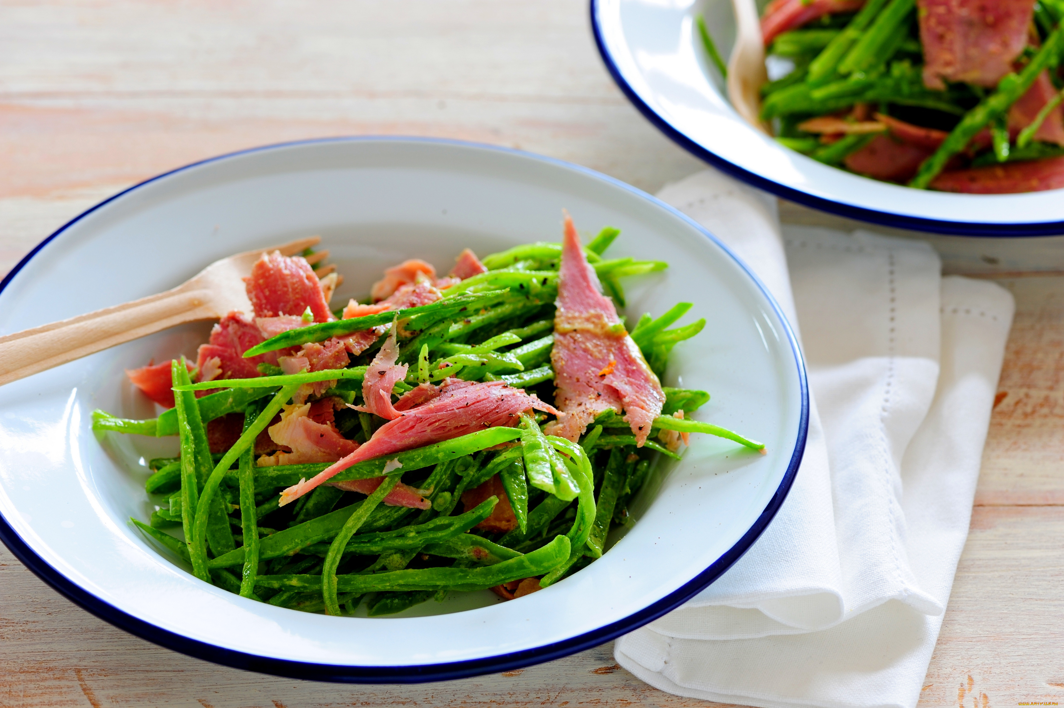 еда, салаты, , закуски, закуска, салат, салфетка, бекон, зелень