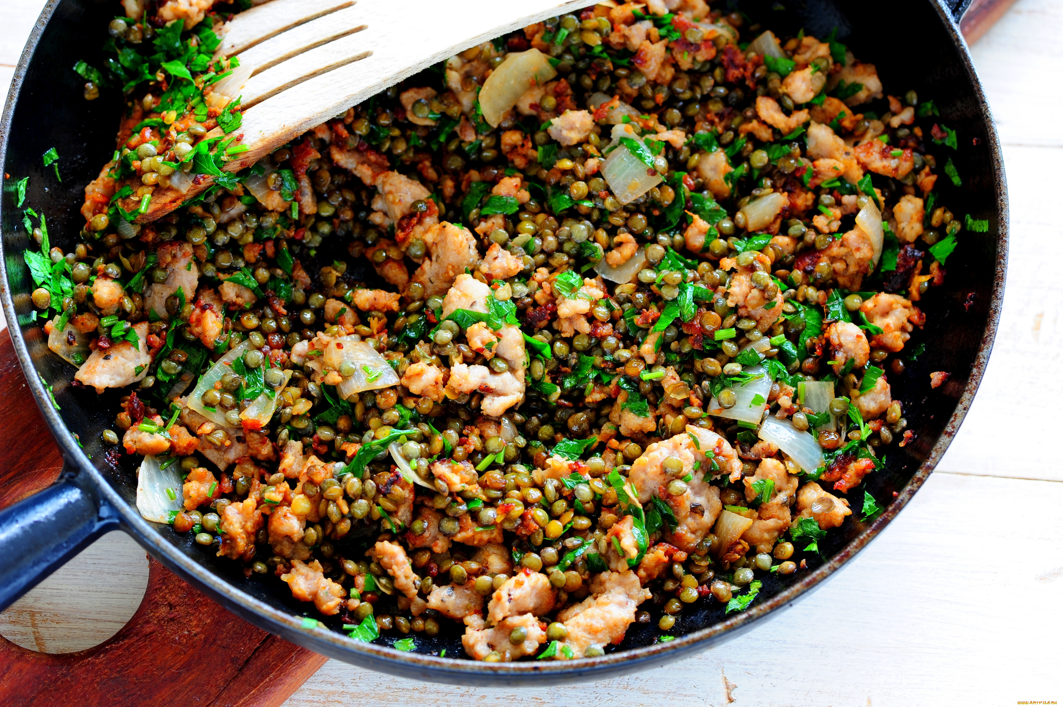 еда, вторые, блюда, бобы, мясо, второе, блюдо, зелень