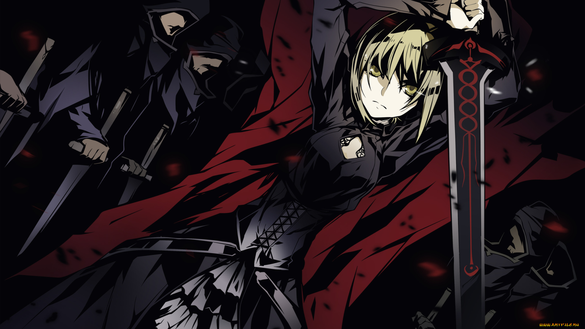 аниме, fate, stay, night, девушка, saber, stay, night, меч