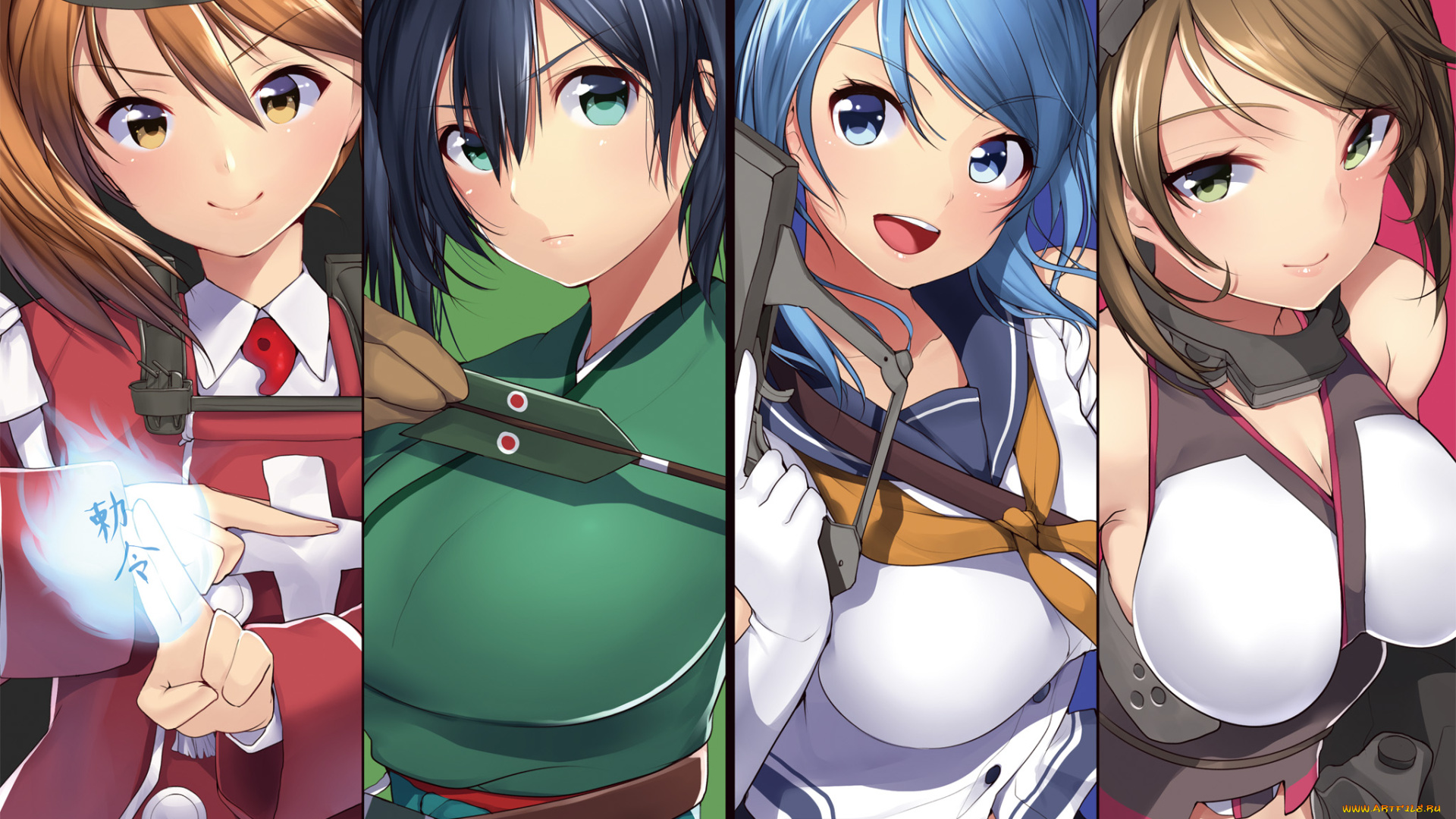 аниме, kantai, collection, девушки