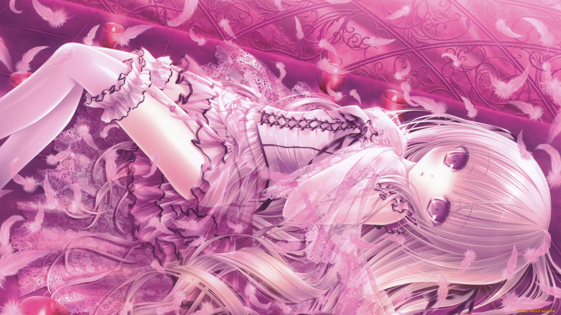 аниме, tinkle, , artbook, tinkle, взгляд, девушка, арт