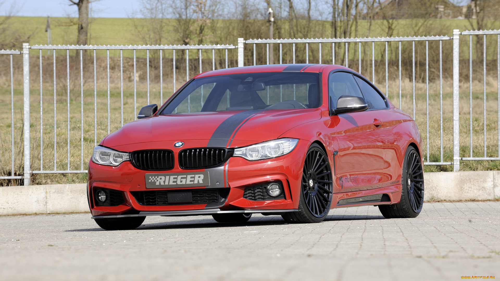 автомобили, bmw, 4, rieger, красный, coupе, f32, 2014г, series