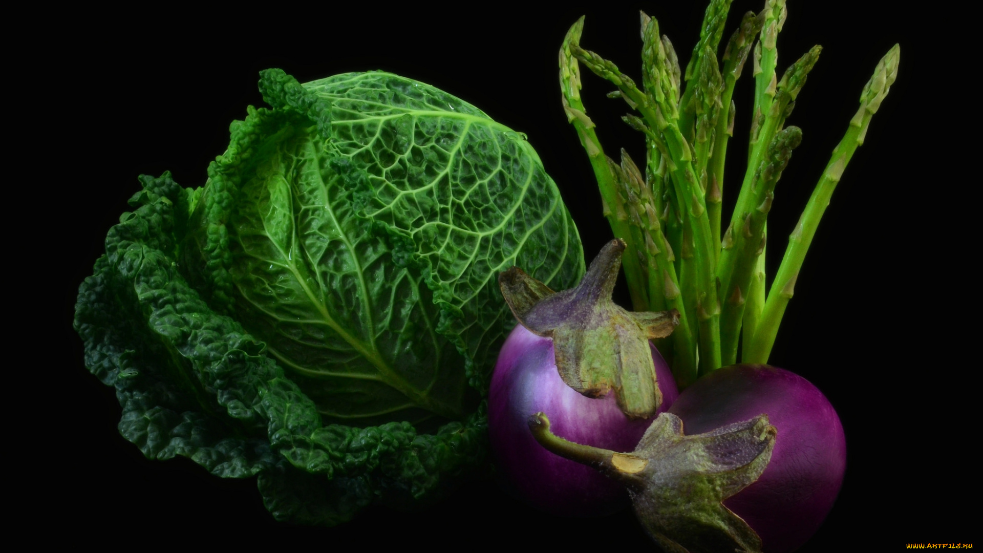 еда, овощи, баклажаны, капуста