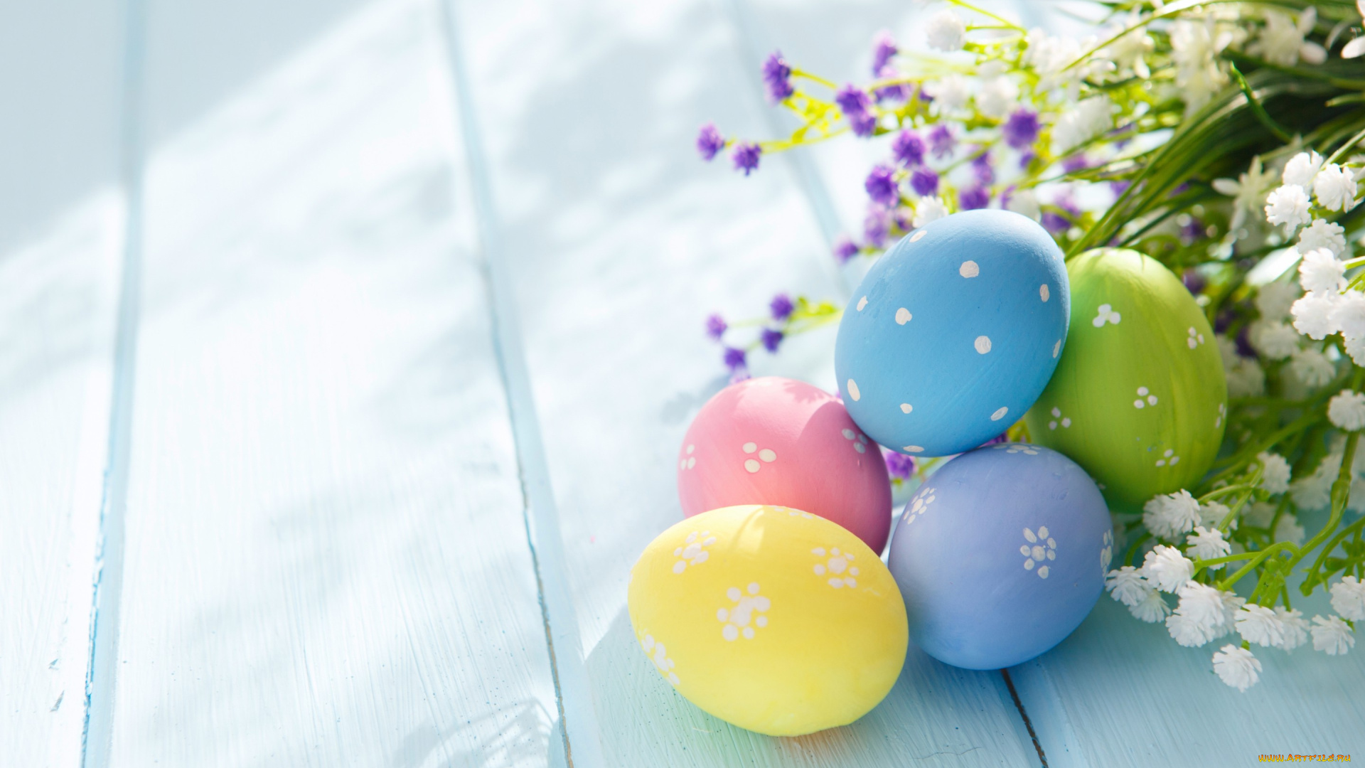 праздничные, пасха, decoration, holiday, blessed, spring, delicate, pastel, цветы, яйца, flowers, eggs, easter