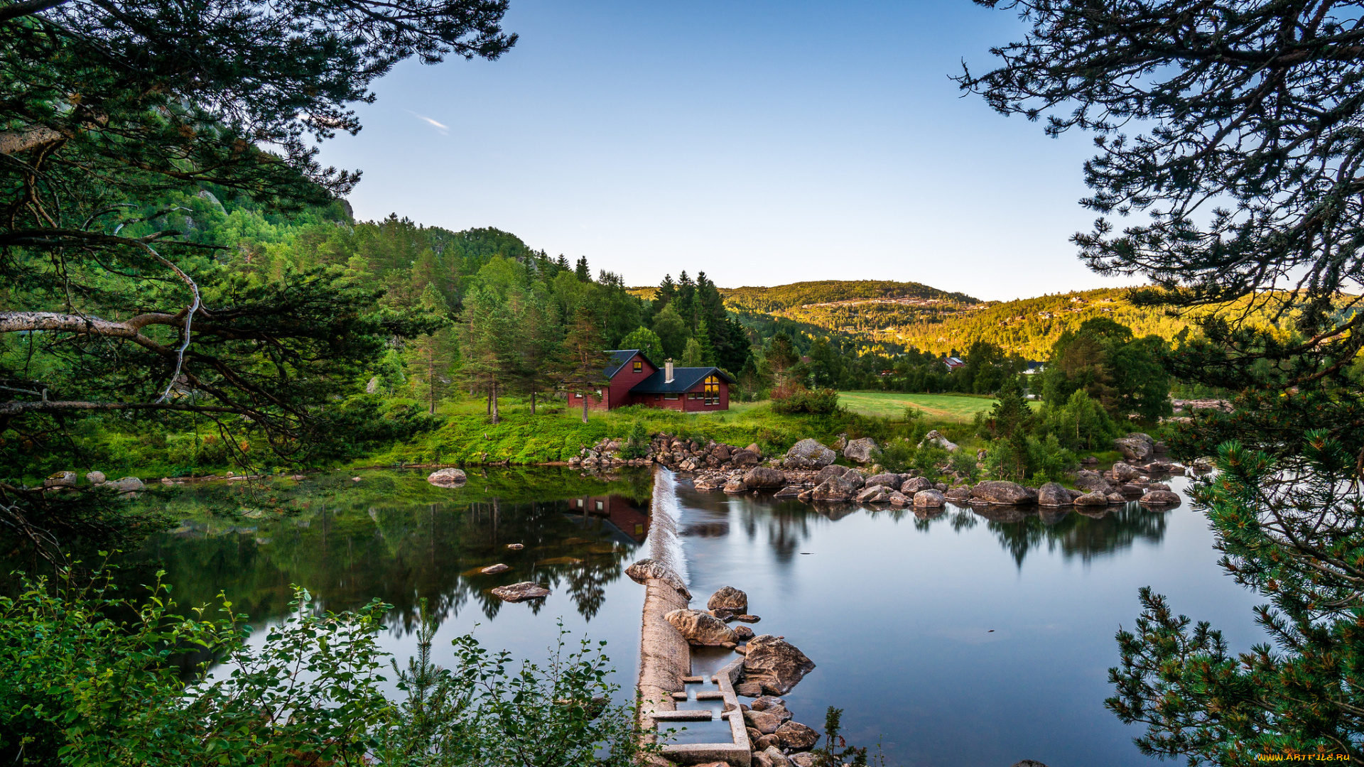 природа, реки, озера, холмы, река, лес