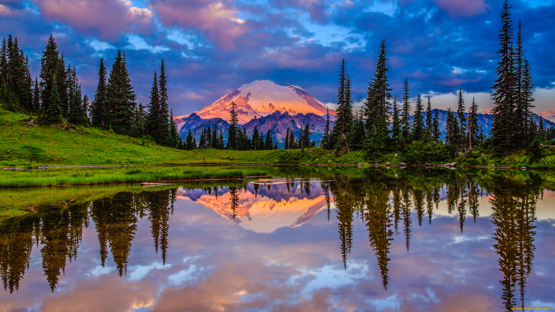 природа, реки, озера, река, лес, горы