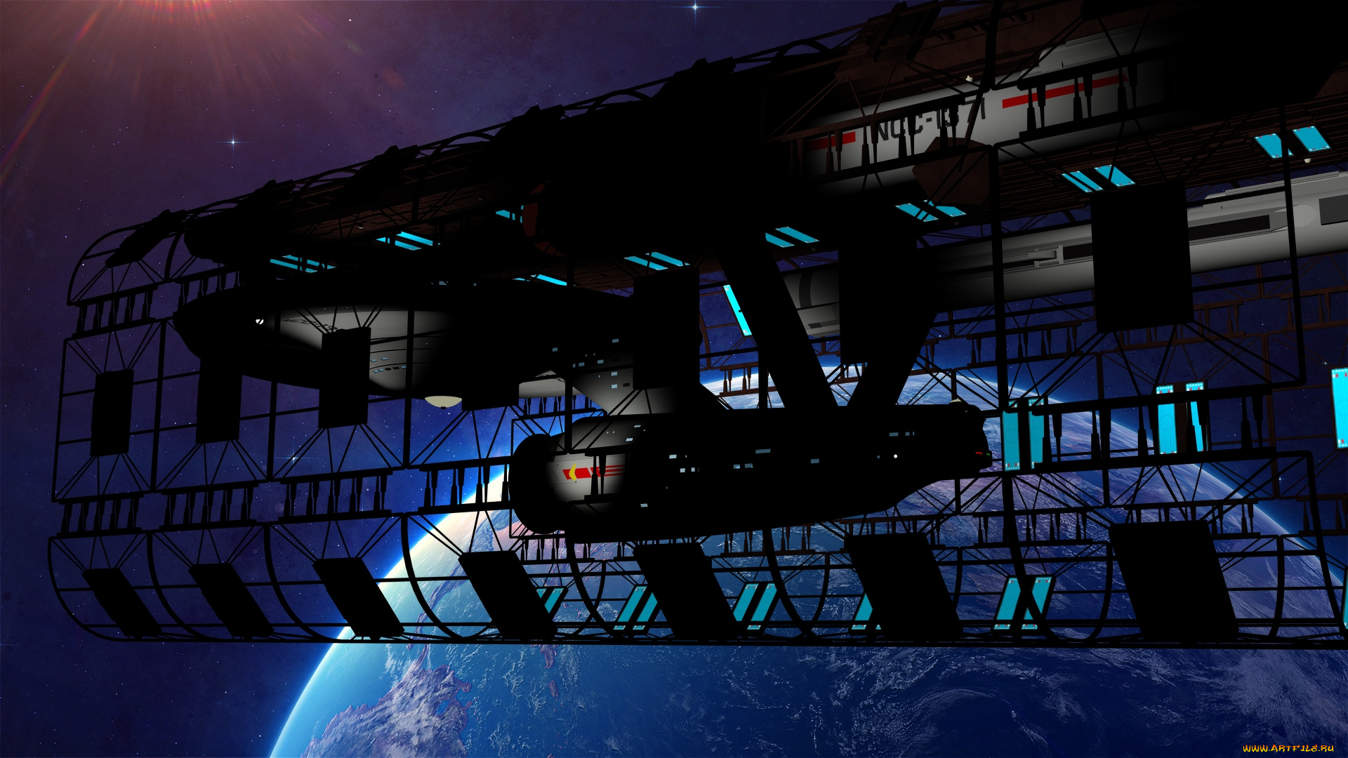 видео, игры, -, star, trek, constellation, планета, вселенная, полет, космический, корабль