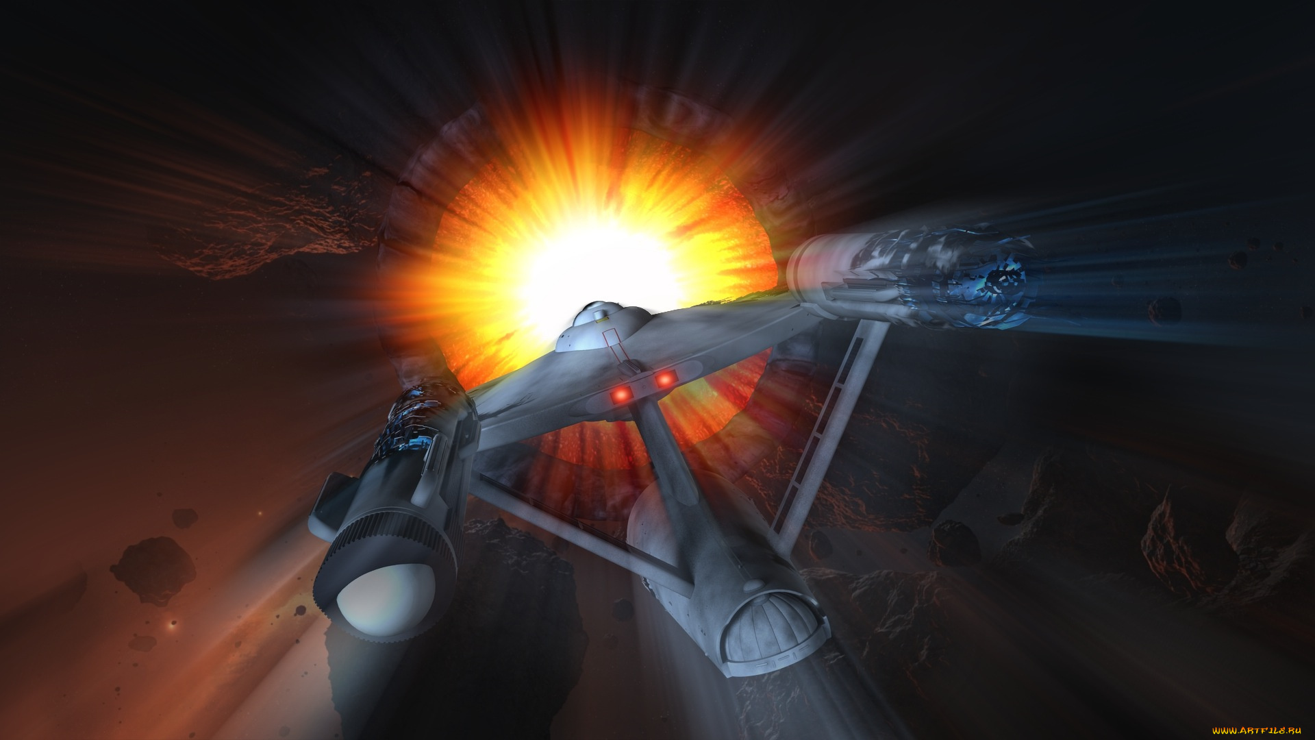 видео, игры, -, star, trek, constellation, звезда, вселенная, космический, корабль, полет