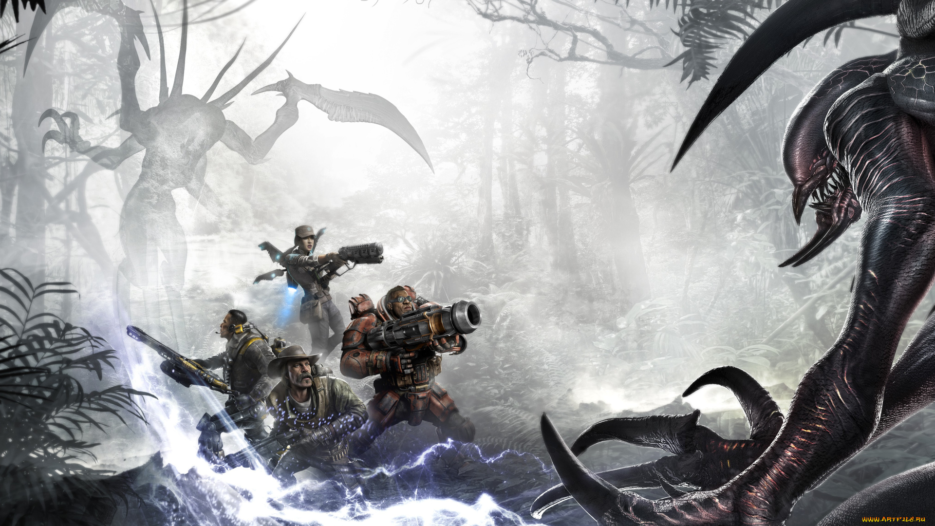 видео, игры, evolve, кооператив, игра, action, шутер