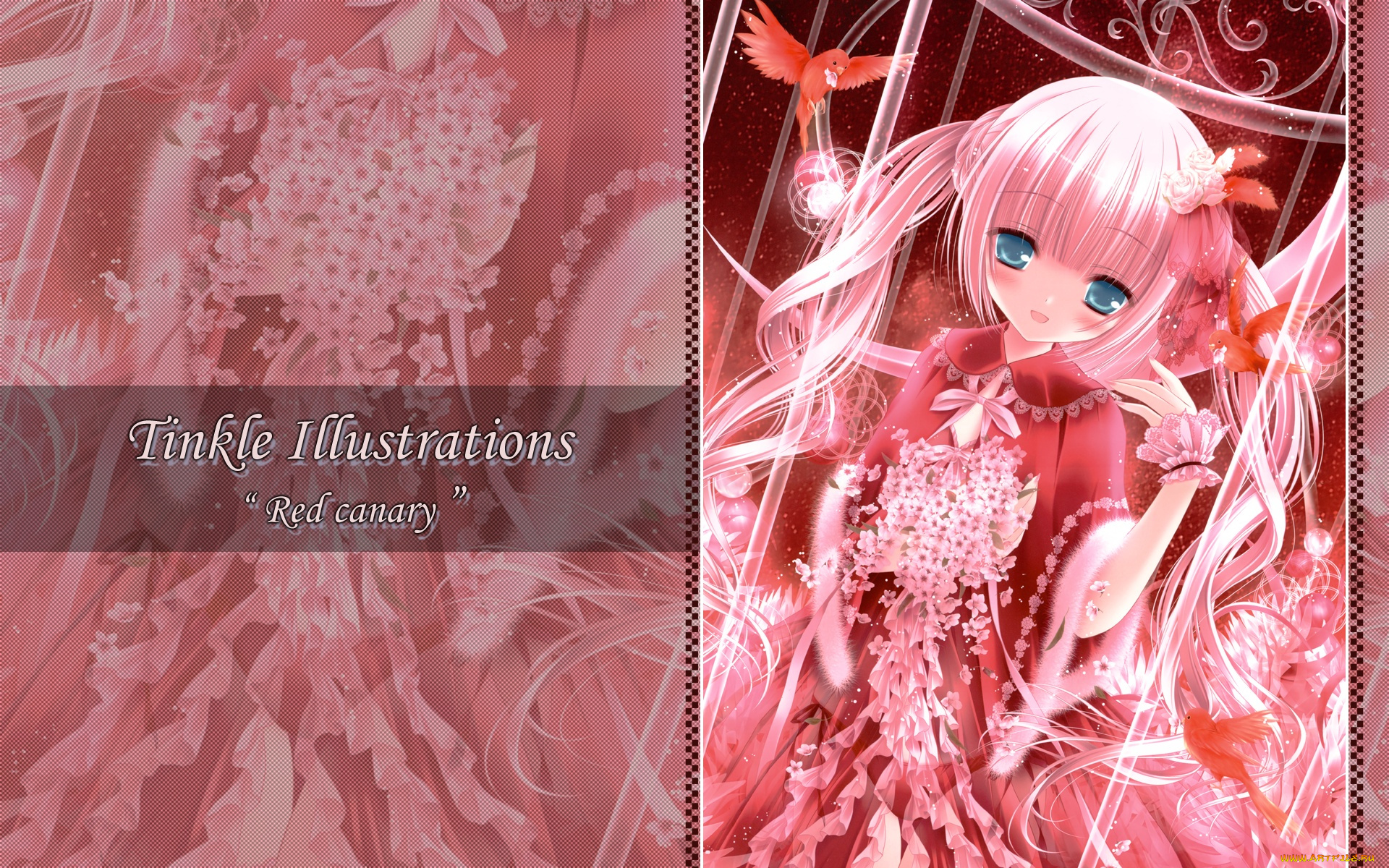 аниме, tinkerbell, , artbook, девушка, платье, взгляд