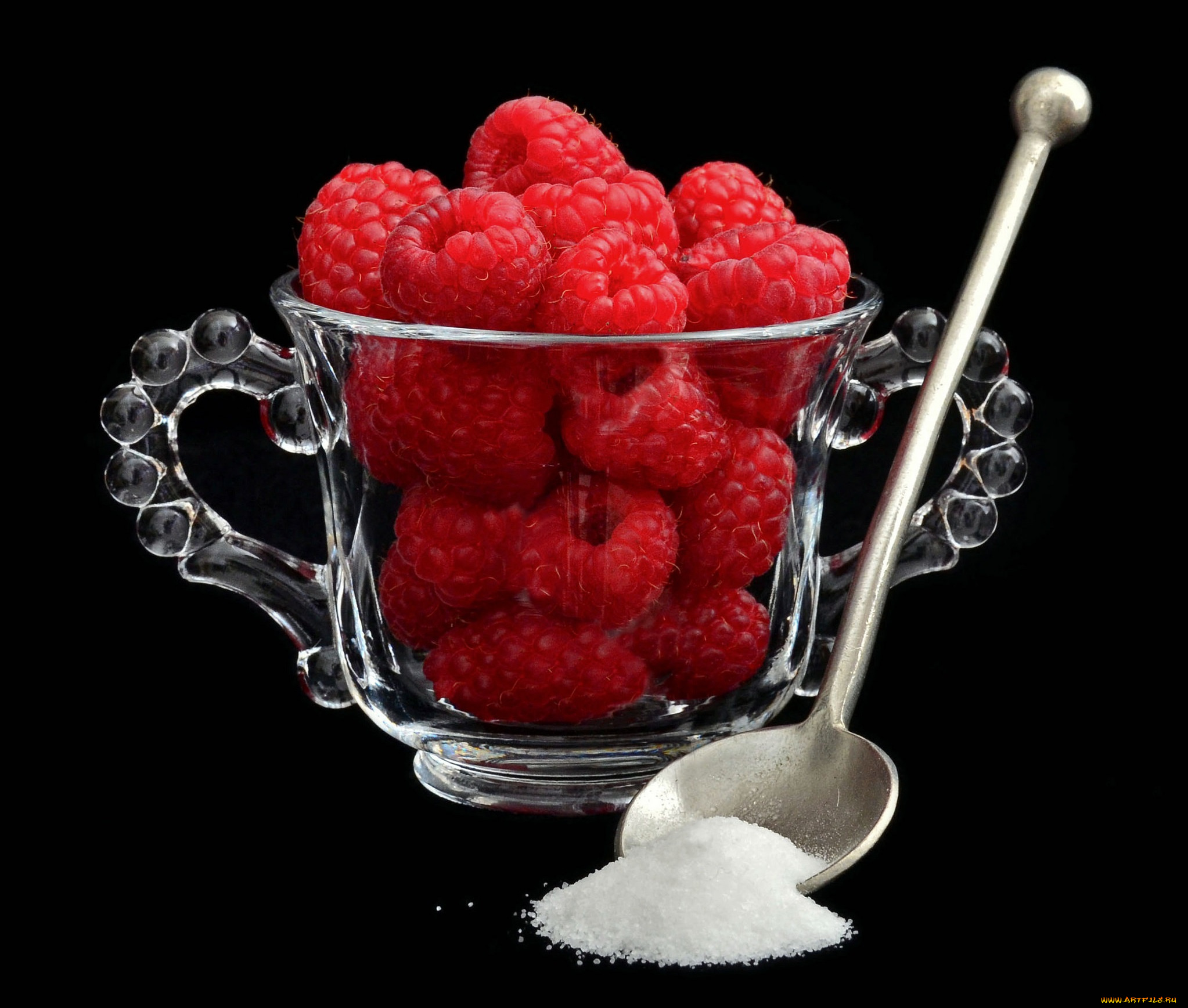 еда, малина, ложка