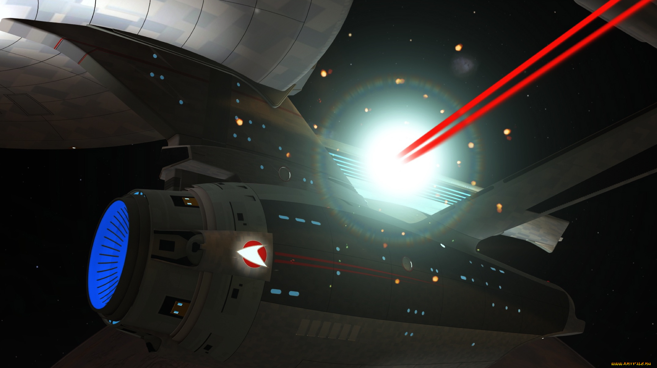 видео, игры, -, star, trek, constellation, вселенная, полет, космический, корабль