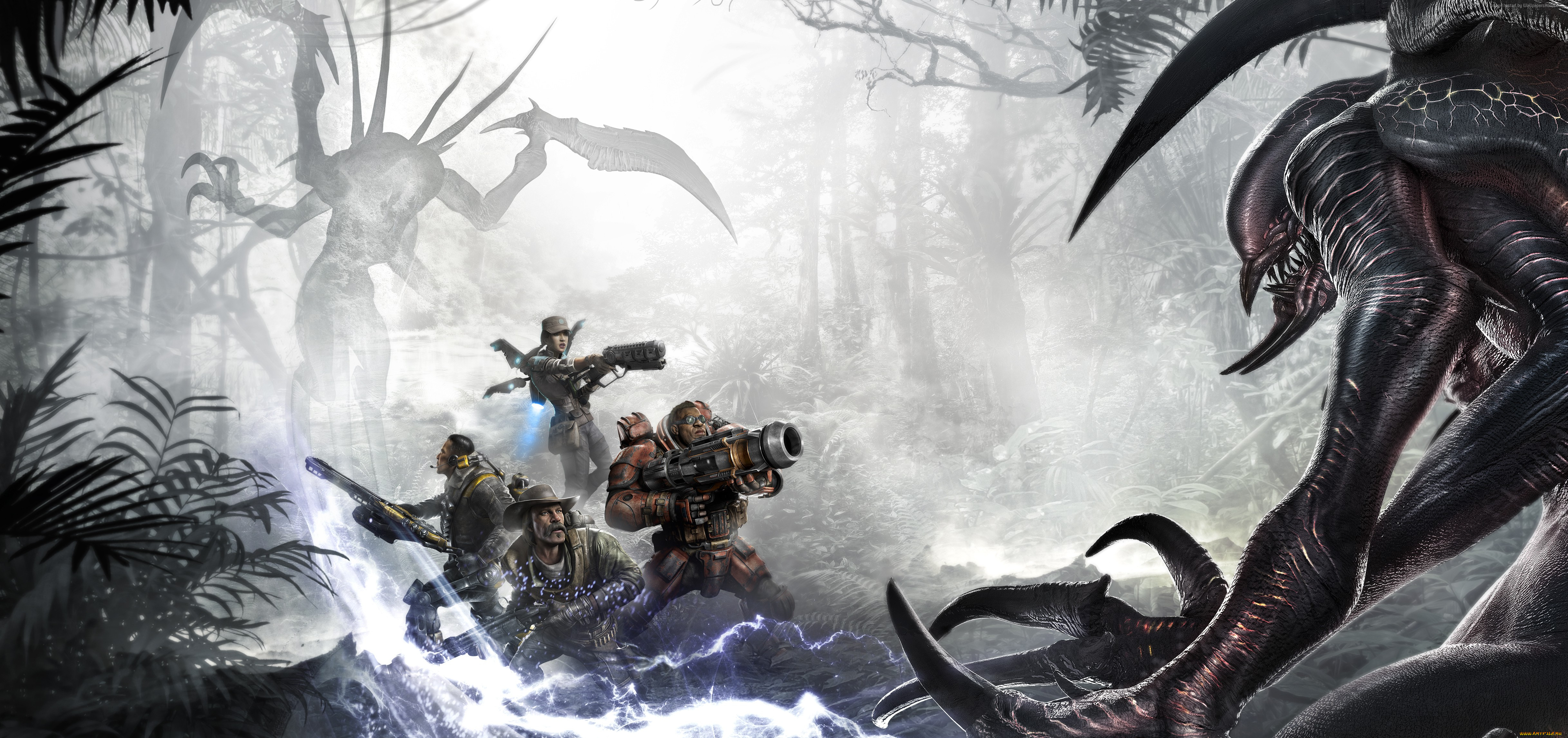 видео, игры, evolve, кооператив, игра, action, шутер