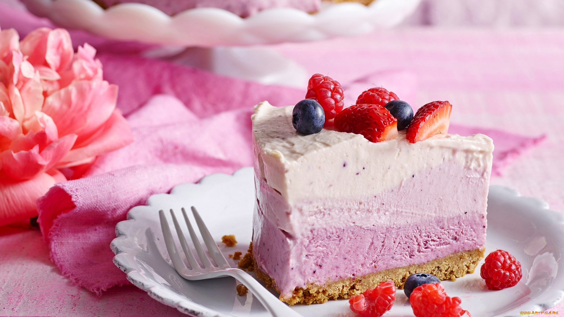 еда, пирожные, , кексы, , печенье, клубника, малина, черника, десерт