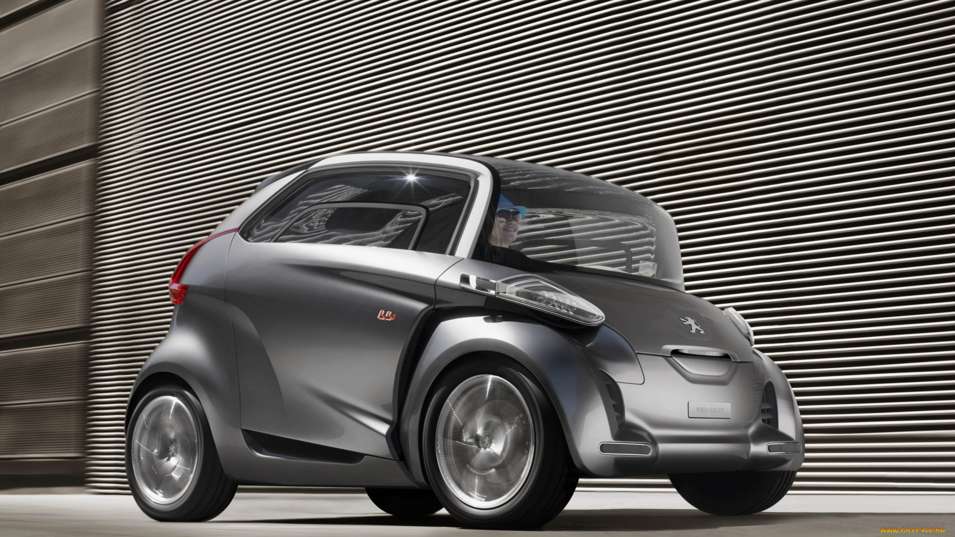 peugeot, bb1, concept, автомобили, peugeot, bb1, concept, движение, серый, серебристый, металлик